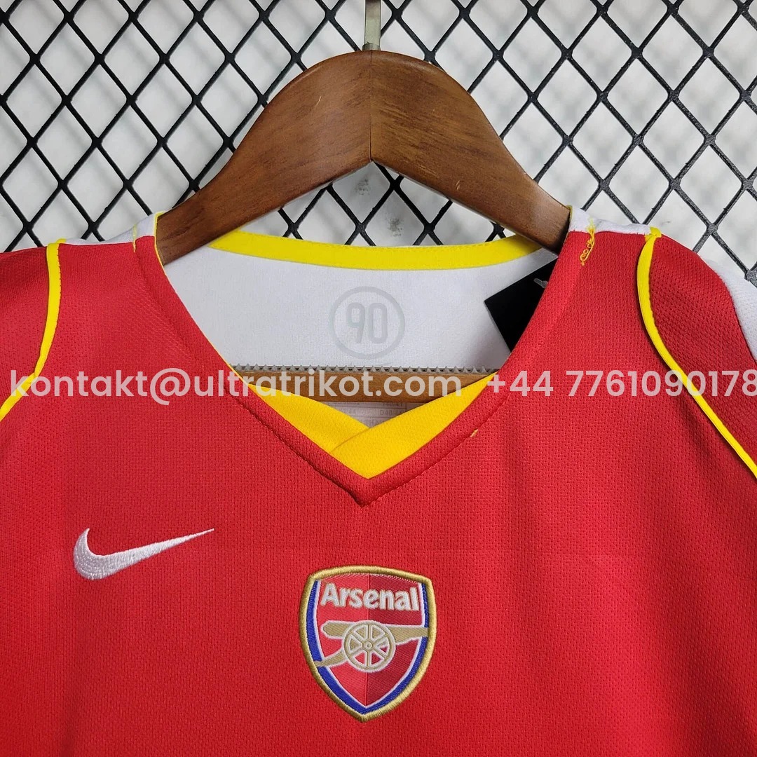 UltraTrikot-Retro Arsenal 2004-05 Home Stadium Kids Kit