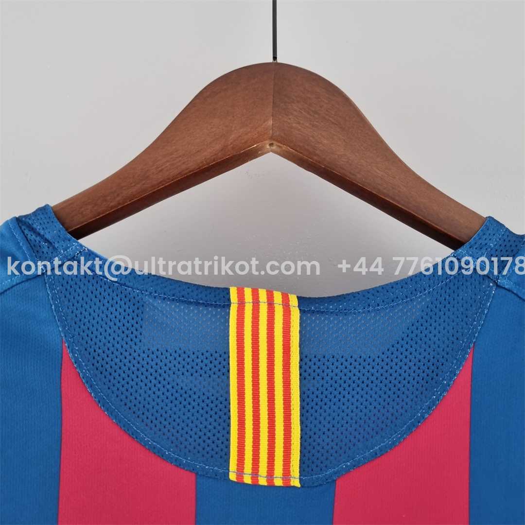 UltraTrikot-Retro Barcelona 05-06 Home Long Sleeve Jersey - UEFA Champions League Final