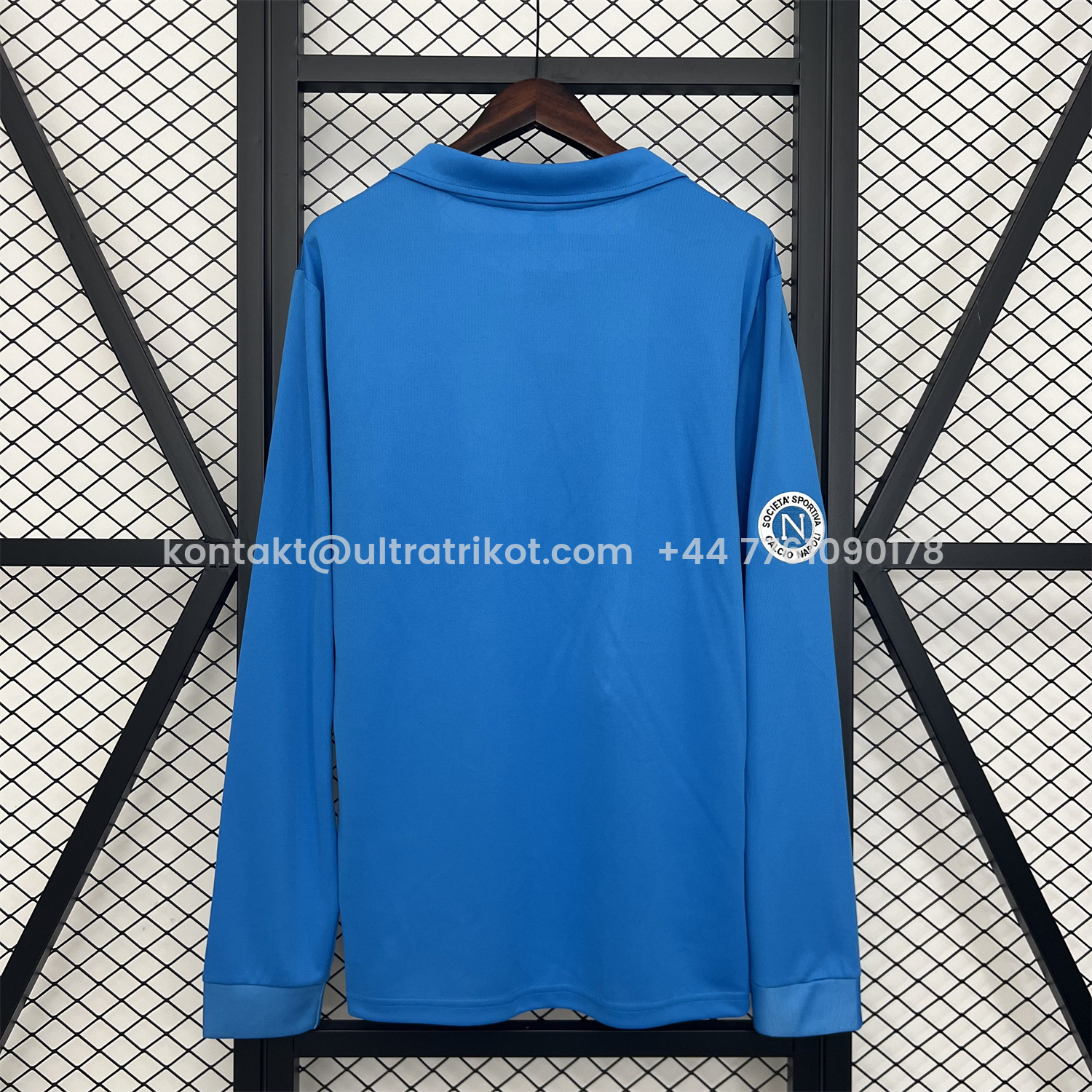 UltraTrikot-Retro Napoli 1987-88 Home Long Sleeves Jersey