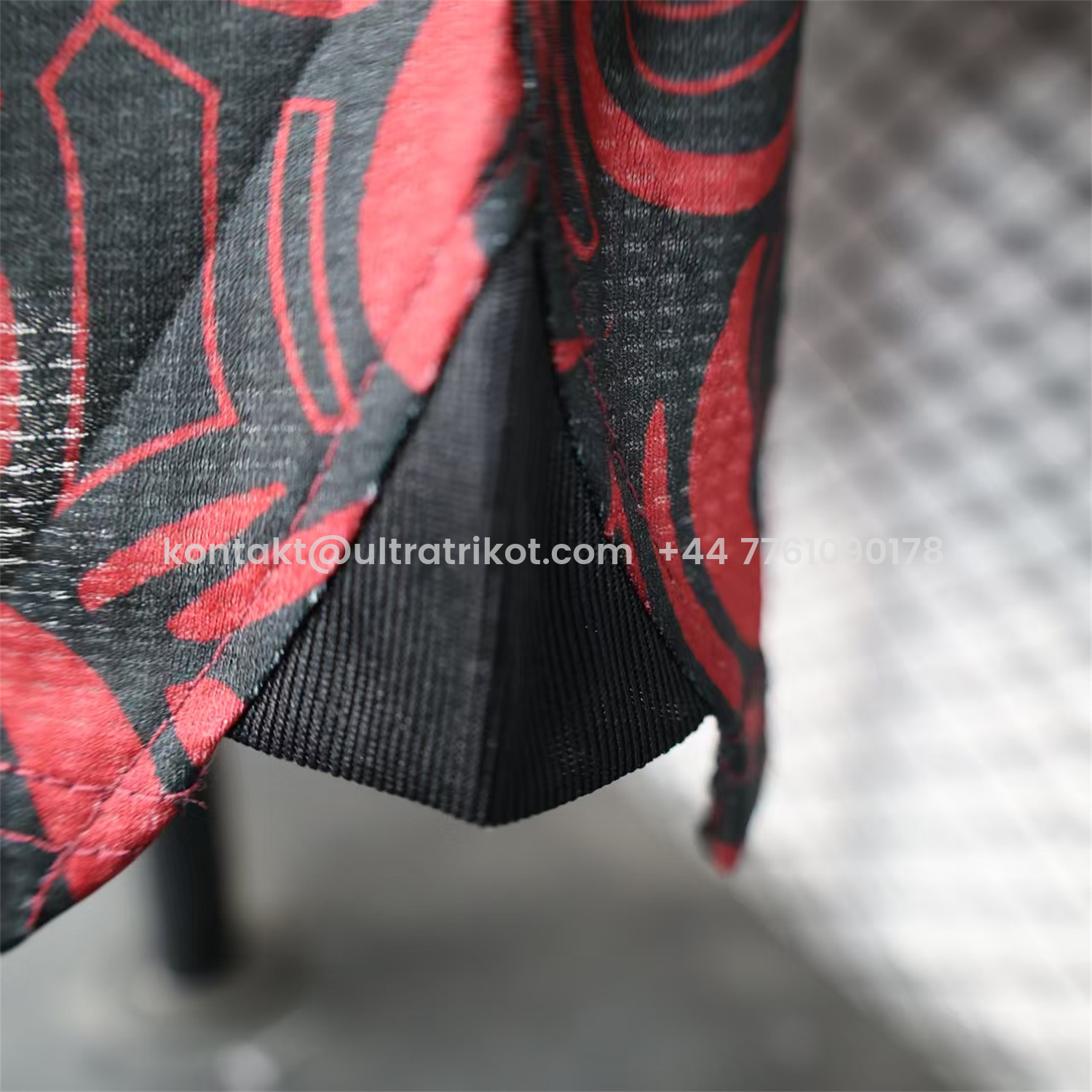 UltraTrikot-Club Deportivo Palestino Palestine 25-26 Red Flowers Black Jersey - Player Version