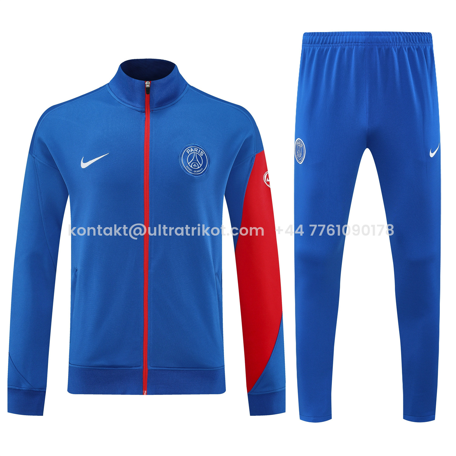 UltraTrikot-Paris Saint-Germain PSG 25-26 Jacket Training Tracksuit - Blue Jackets & Blue Pants