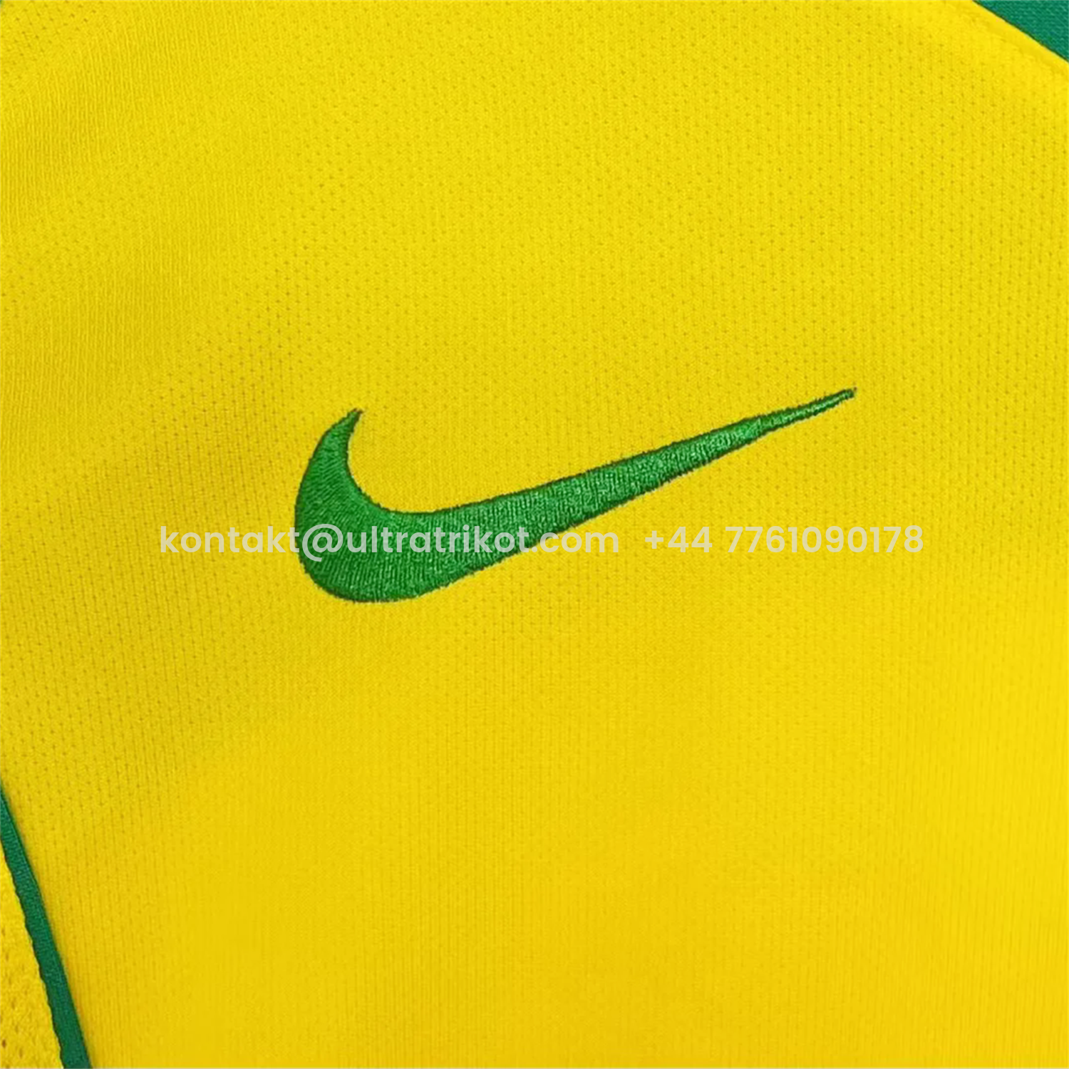 UltraTrikot-Retro Brazil 2004 Home Long Sleeves Jersey