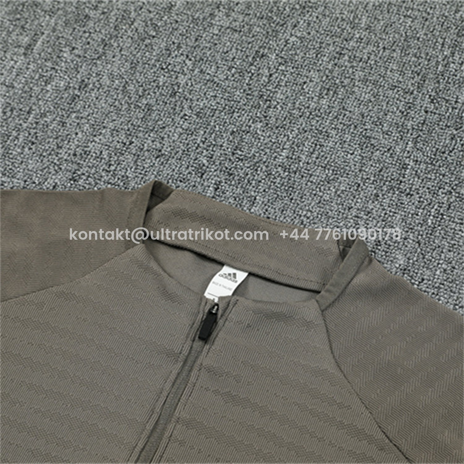 UltraTrikot-Real Madrid 25-26 Long Sleeve Training Set - Player Version - Khaki Top and Khaki Pants