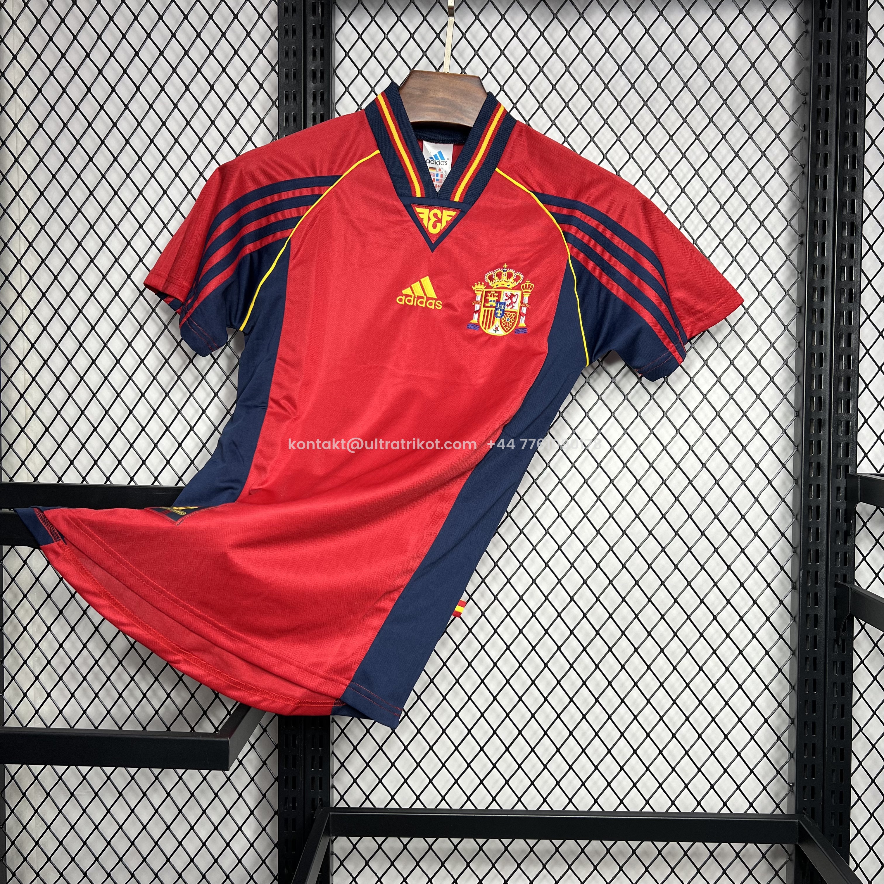UltraTrikot-Retro Spain 1998 Home Stadium Jersey