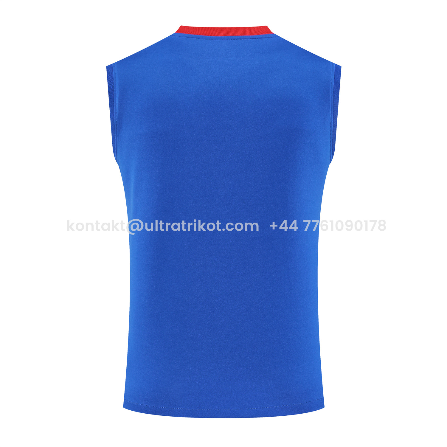 UltraTrikot-Paris Saint-Germain PSG 25-26 Vest Training Set - Red And Blue Lines Vest & Blue Shorts