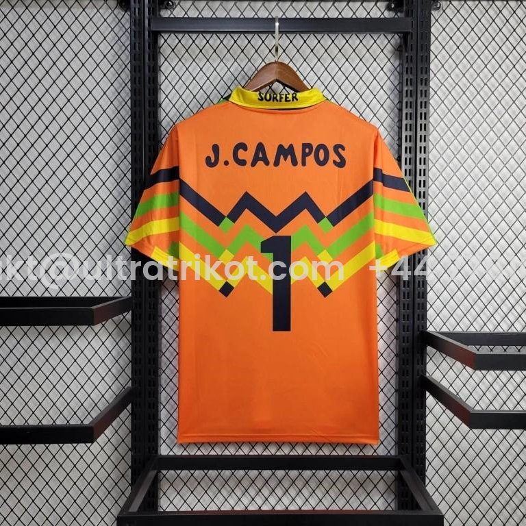 UltraTrikot-Retro Mexico 1994 Goalkeeper Green Orange Jersey