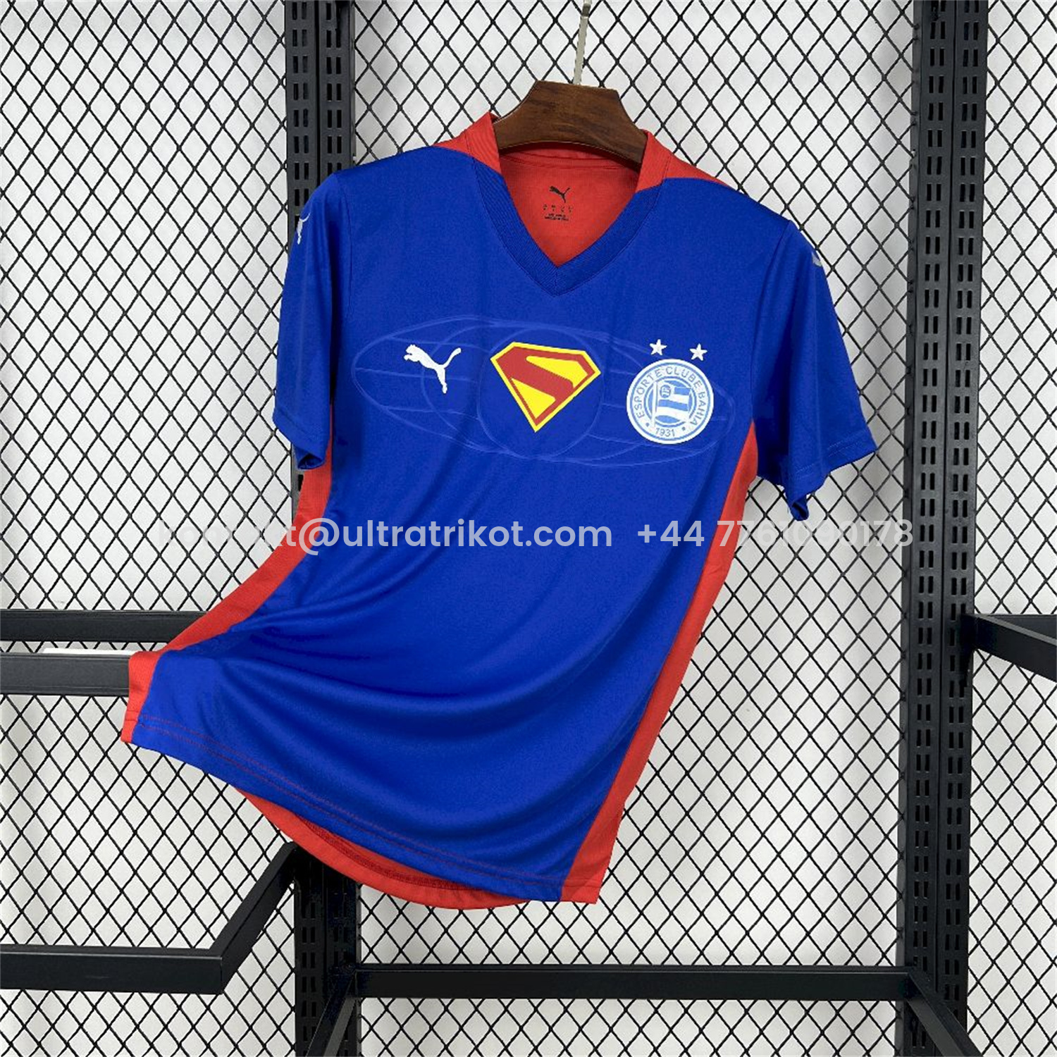 UltraTrikot-Bahia 25-26 Super-Man Blue Jersey - Fans Version