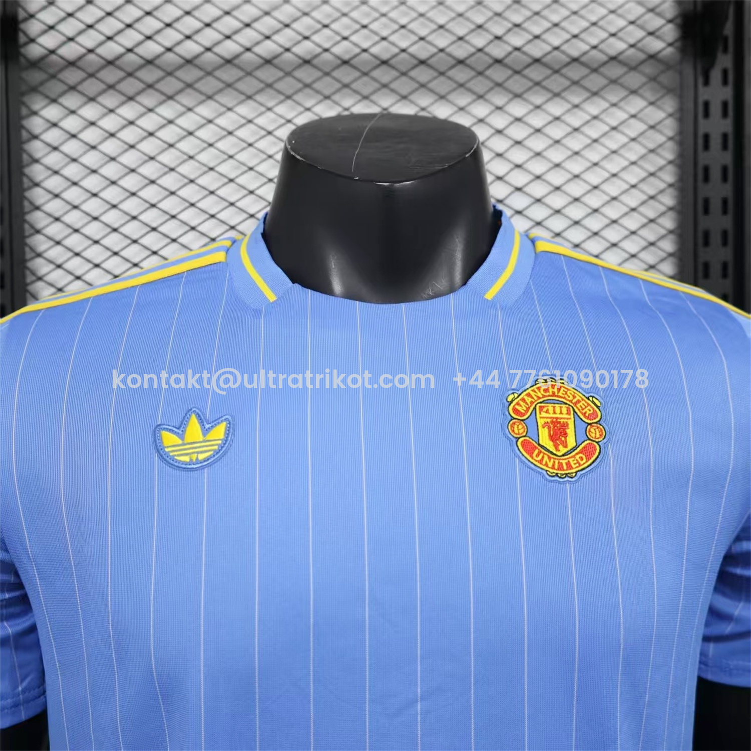UltraTrikot-Manchester United 25-26 Icon Travel Special Edition Blue Jersey - Player Version