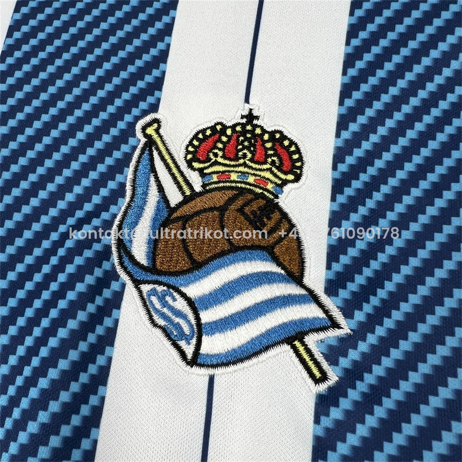 UltraTrikot-Real Sociedad 25-26 Home Blue And White Jersey - Fans Version