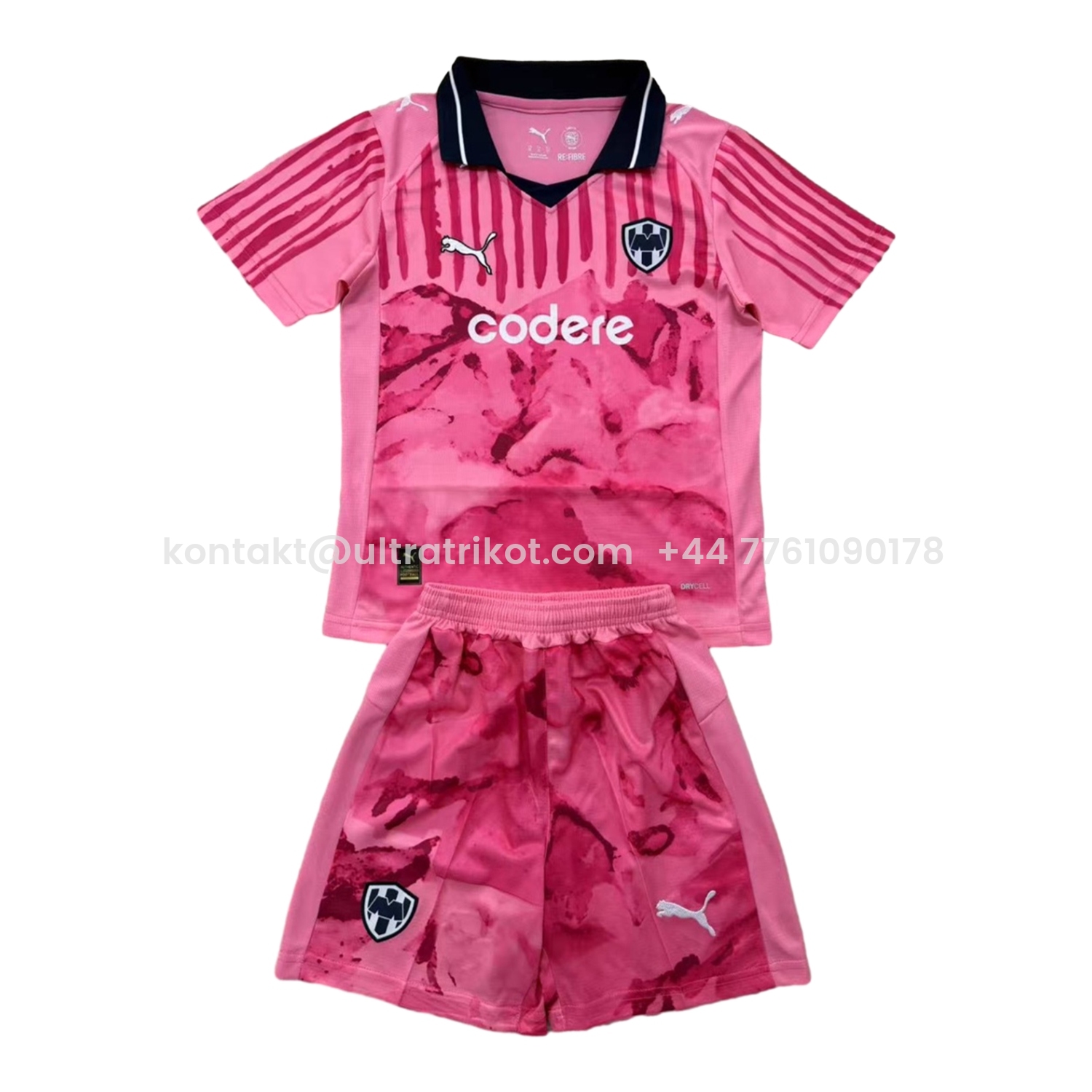 UltraTrikot-Rayados Monterrey 25-26 Pink Goalkeeper Men's Adult Jersey Set - Fans Version