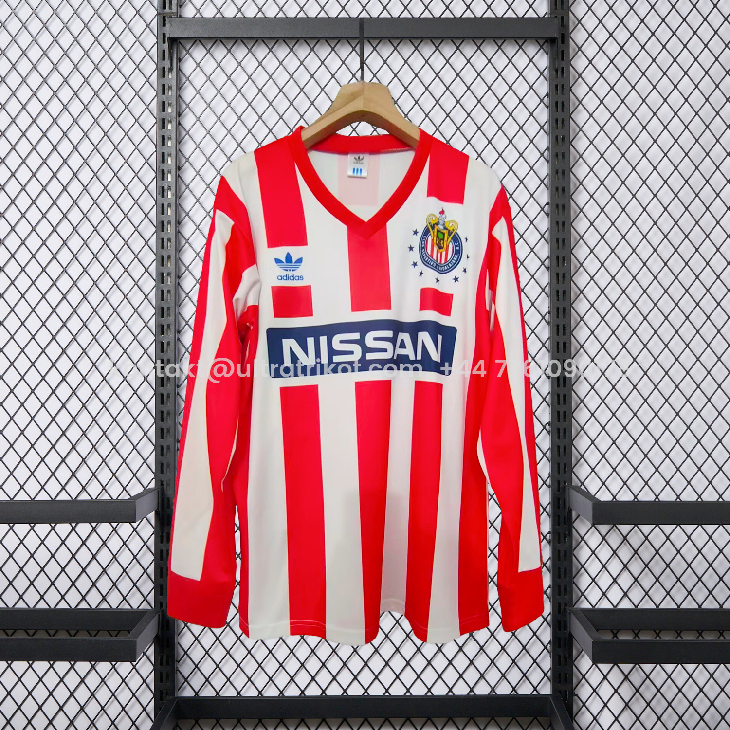 UltraTrikot-Retro Chivas de Guadalajara 1990-91 Home Long Sleeves Jersey