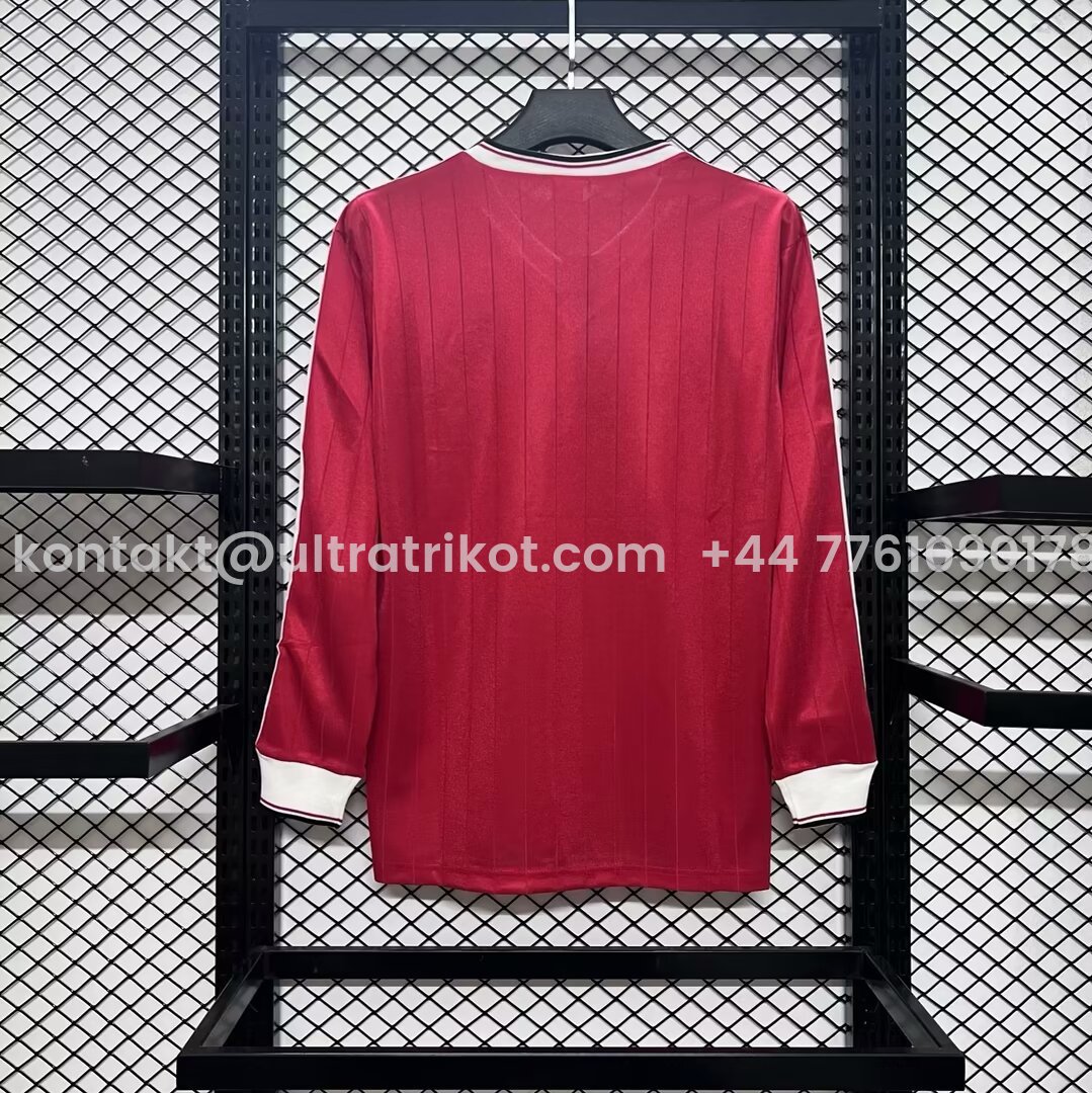 UltraTrikot-Retro Manchester United 82-83 Home Long Sleeve Jersey