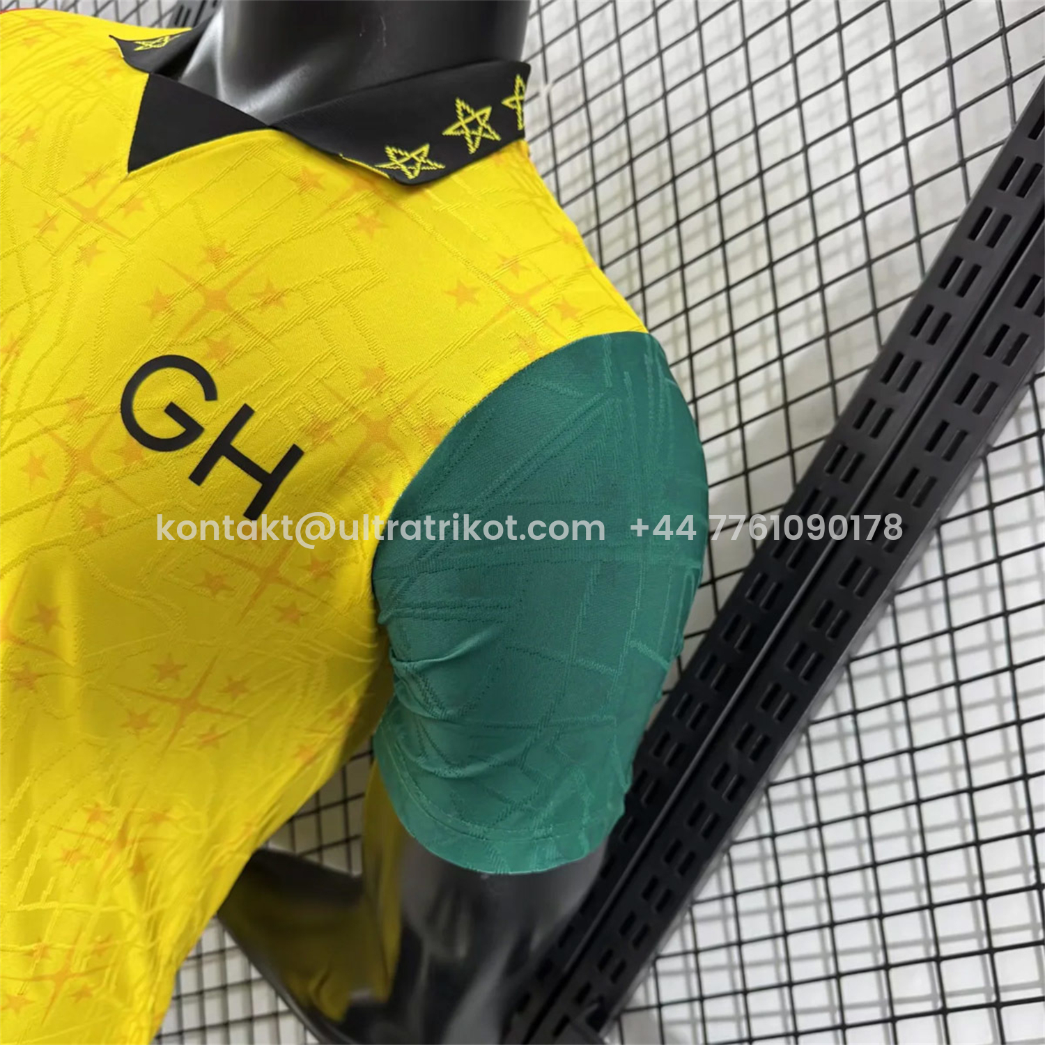 UltraTrikot-Ghana 2026 Coat Of Arms Yellow Special Jersey - Player Version