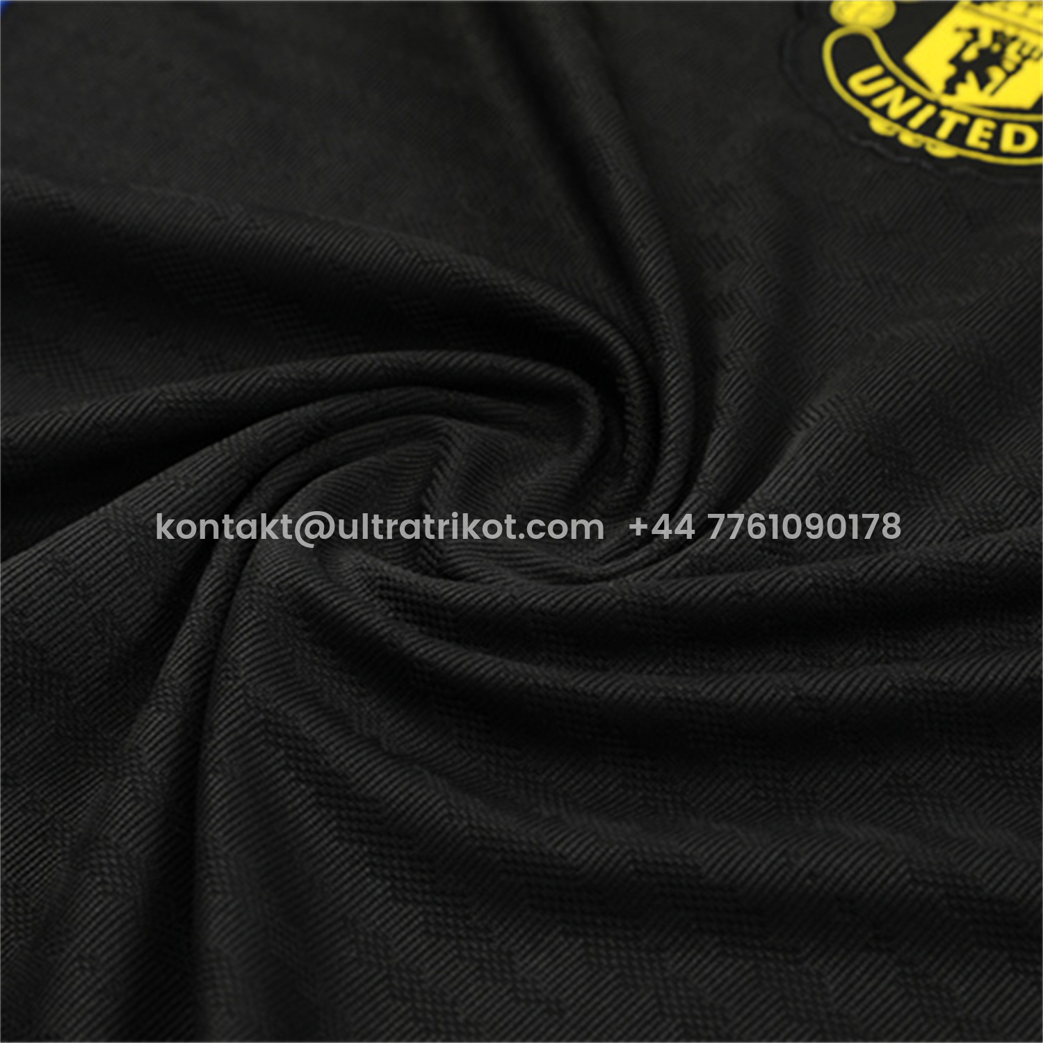 UltraTrikot-Manchester United 25-26 Long Sleeve Training Set - Black Top & Black Pants