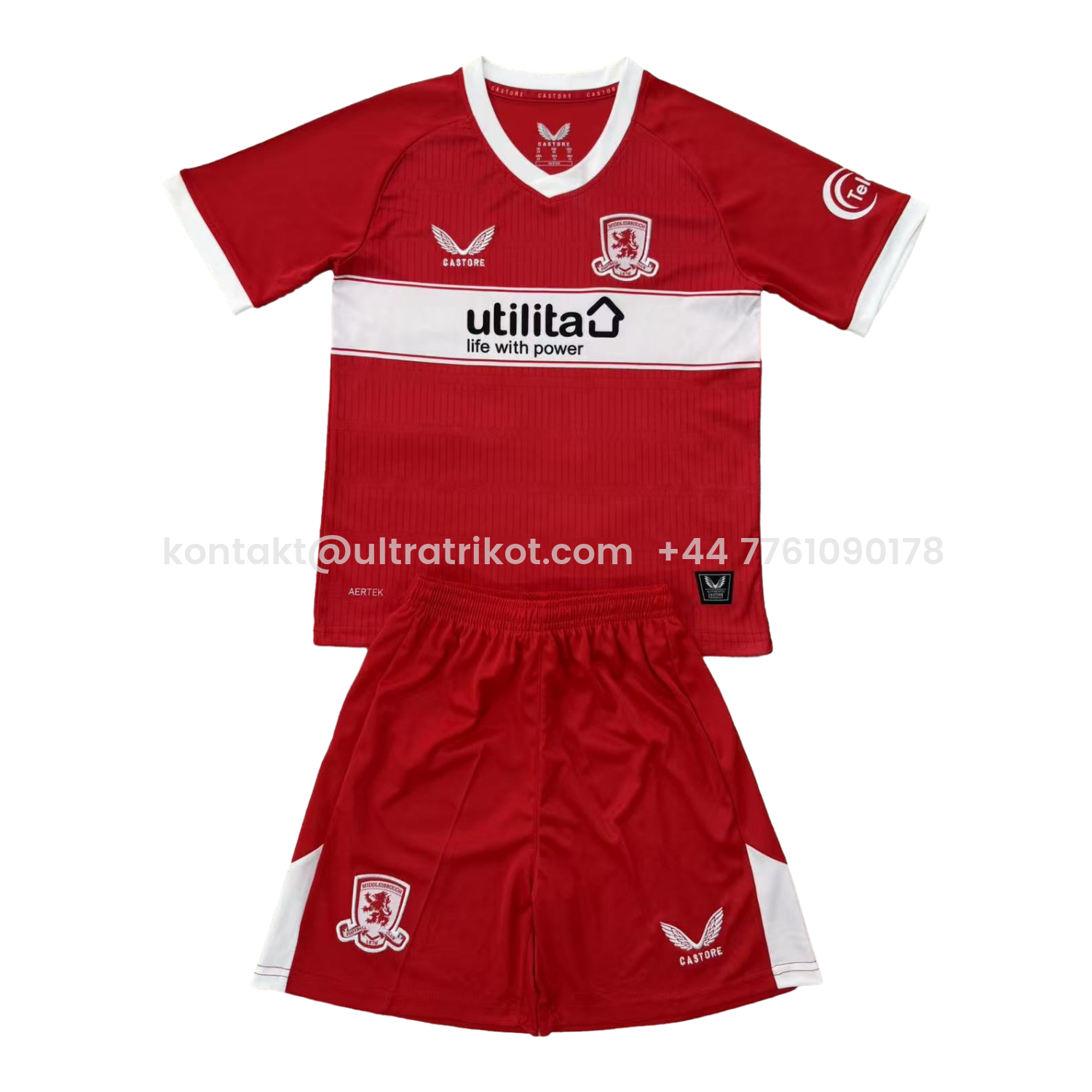 UltraTrikot-Middlesbrough 25-26 Home Men's Adult Jersey Set - Fans Version