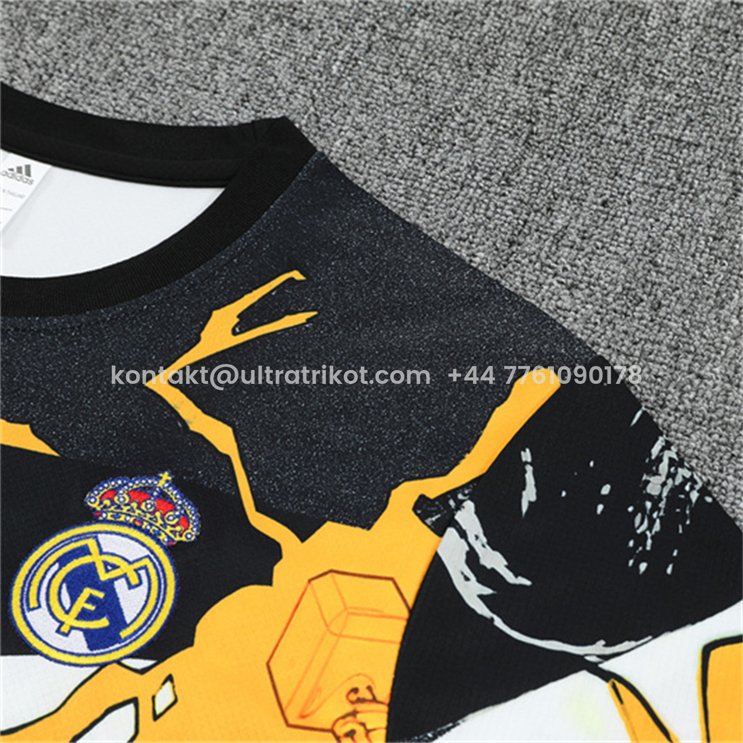 UltraTrikot-Real Madrid 25-26 Thunder Comics Kids Short-Sleeve Training Set - Comic Pattern Top & Shorts