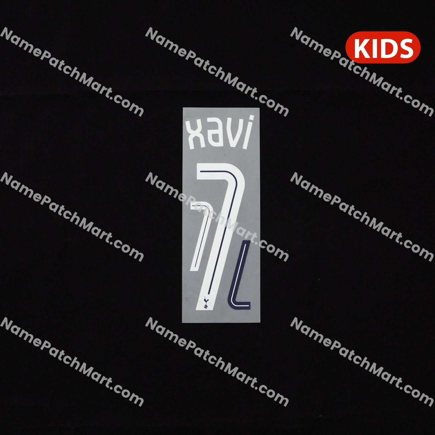 KIDS Xavi #7 (Champions League) - 25-26 Away  | Name Number Set - NamePatchMart.COM