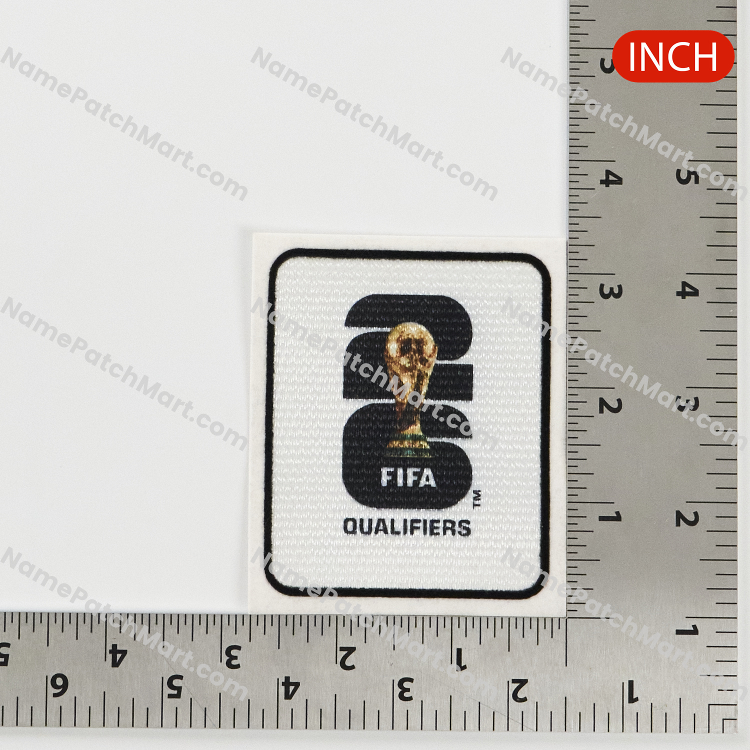 2026 World Cup Qualifiers Flocked Patch  | Name Number Set - NamePatchMart.COM