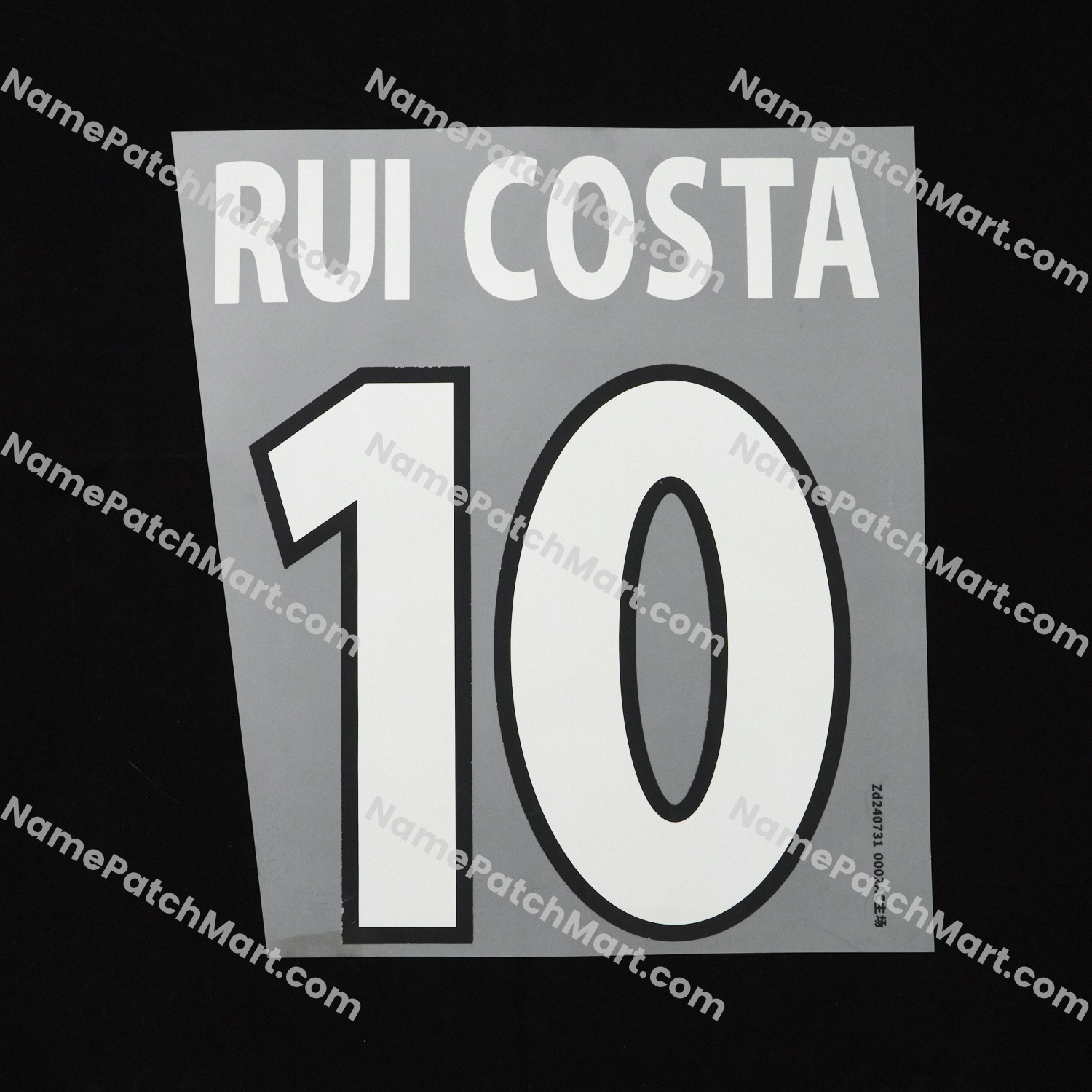 Rui Costa #10 - AC Milan 2000-02 Home  | Name Number Set - NamePatchMart.COM