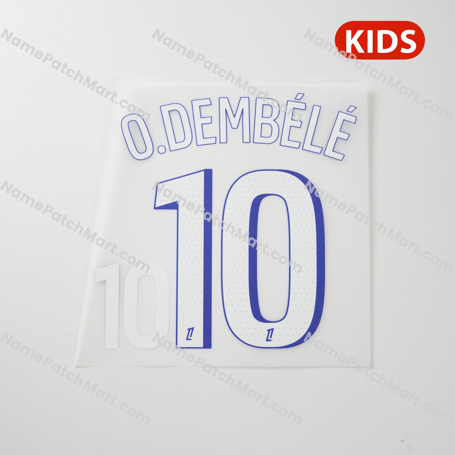 O. Dembélé #10 (Ligue 1) - Paris Saint-Germain PSG25-26Third KIDS  | Name Number Set - NamePatchMart.COM