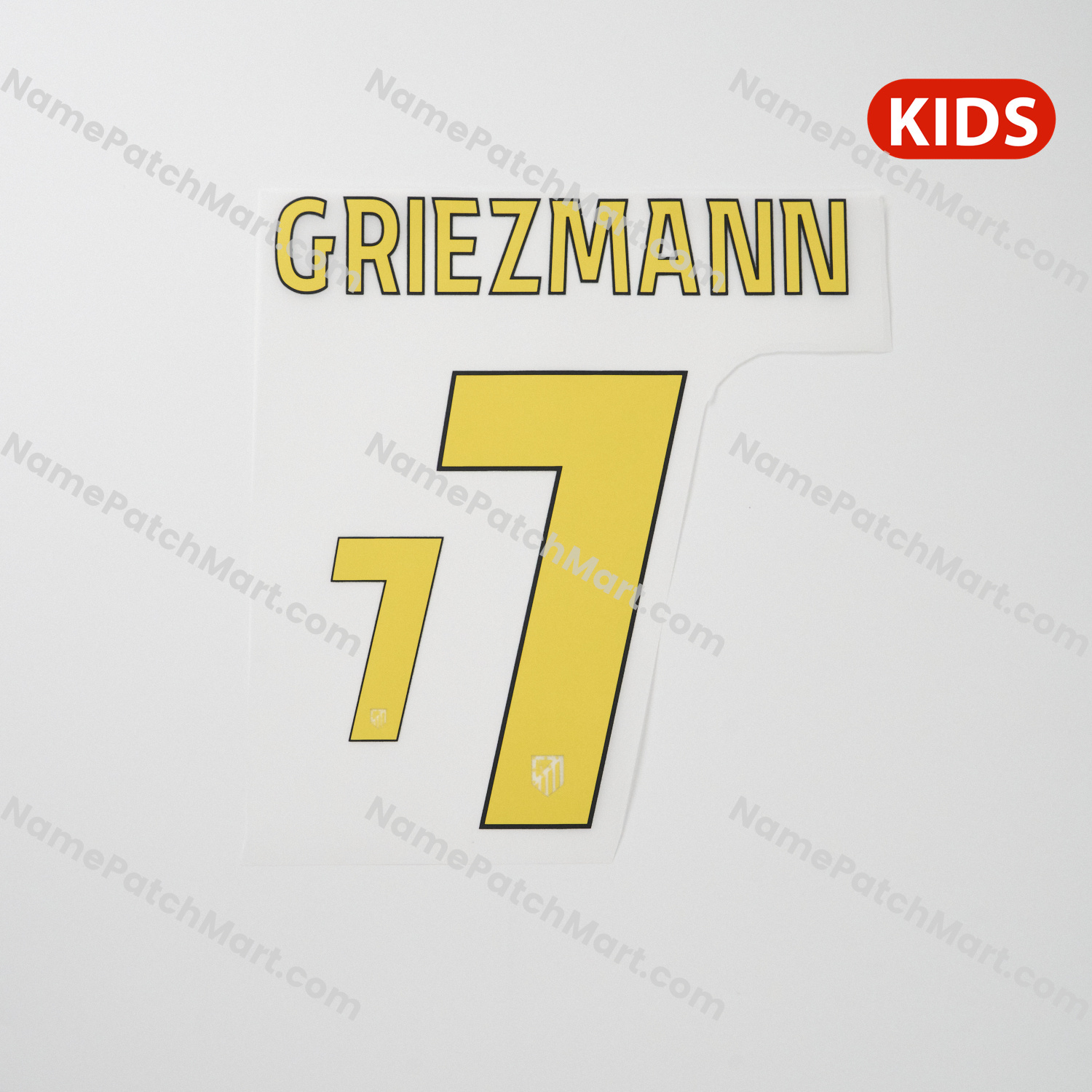 KIDS Griezmann #7 (Champions League) - Atletico Madrid 25-26 Away  | Name Number Set - NamePatchMart.COM