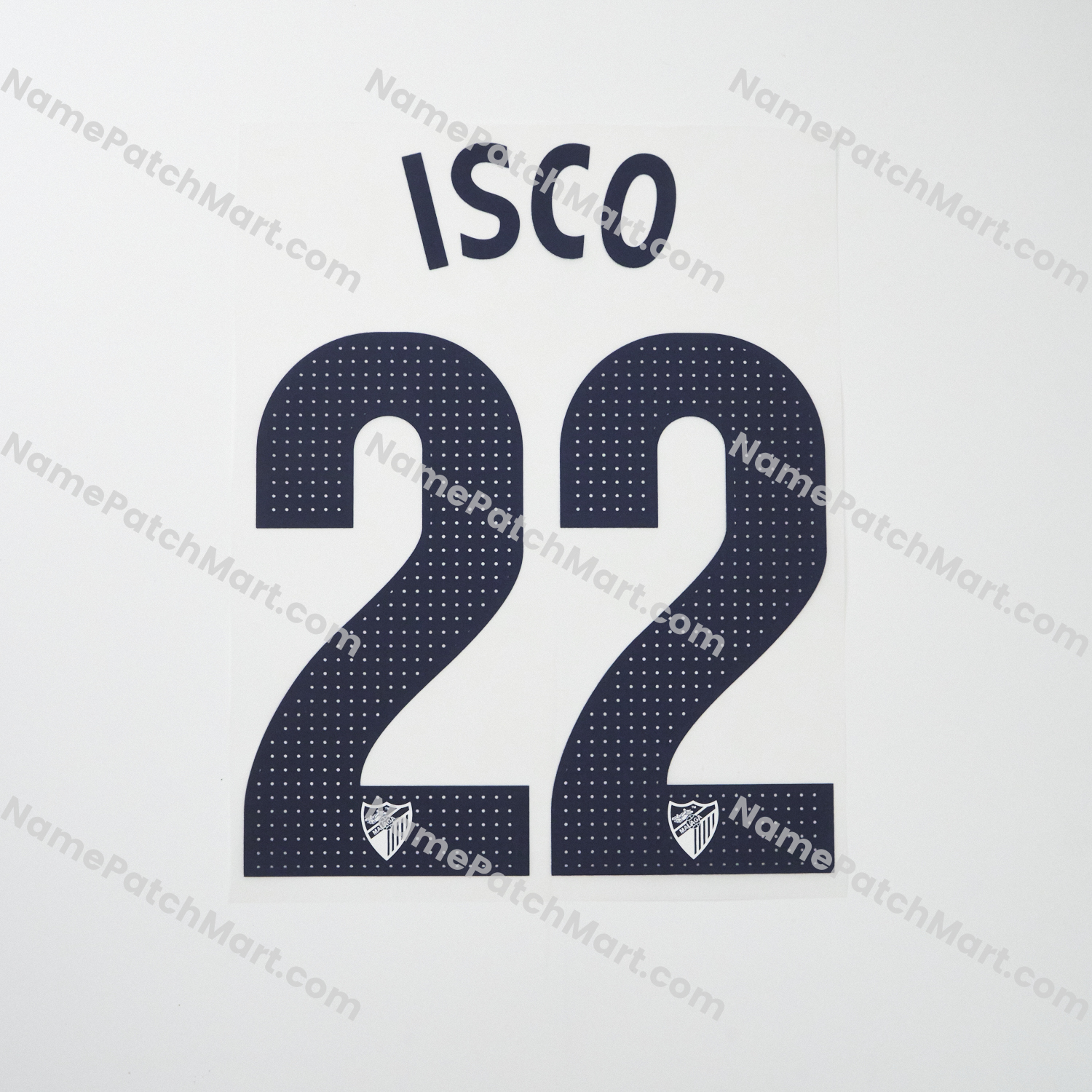Isco #22 - Malaga 2012-13 Home  | Name Number Set - NamePatchMart.COM