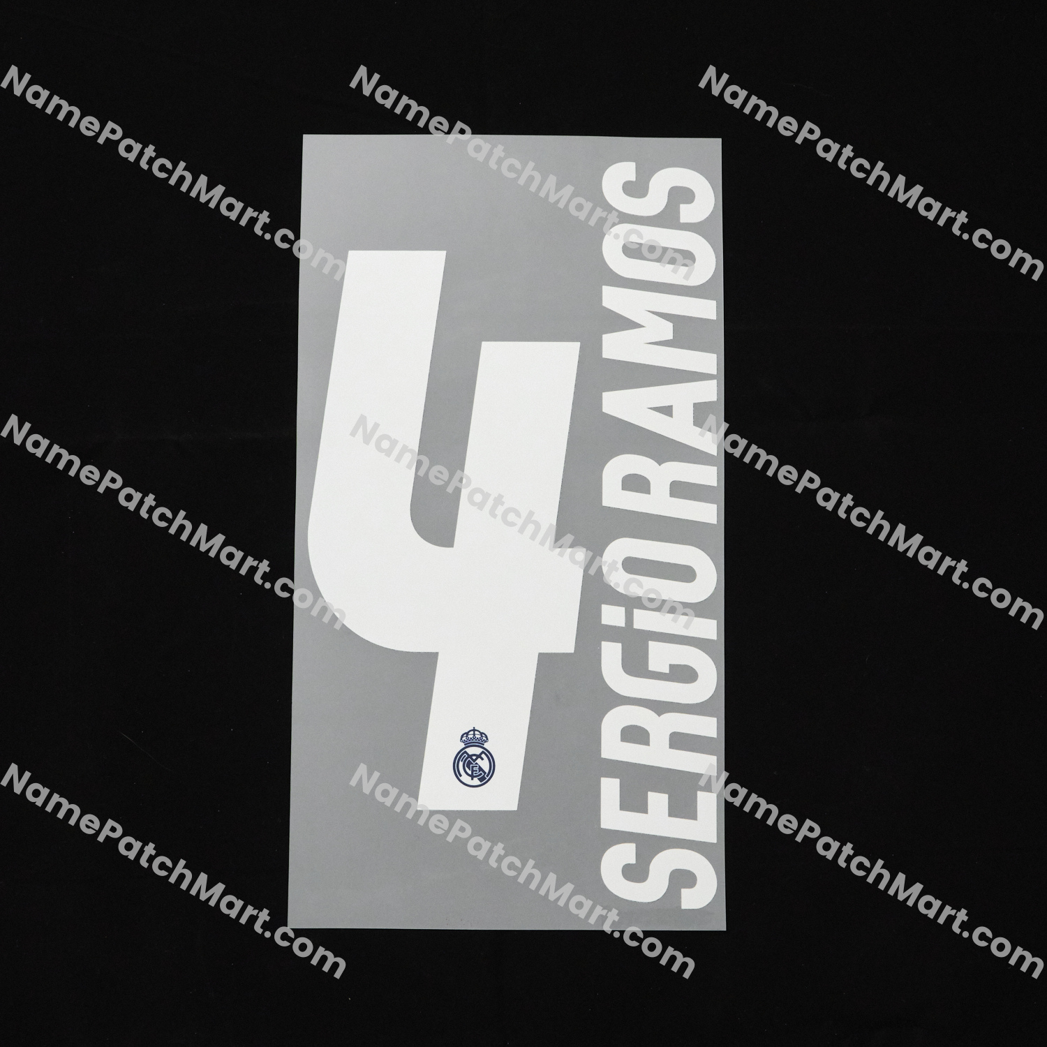 Sergio Ramos #4 (Champions League) - Real Madrid 2016-17 Away  | Name Number Set - NamePatchMart.COM