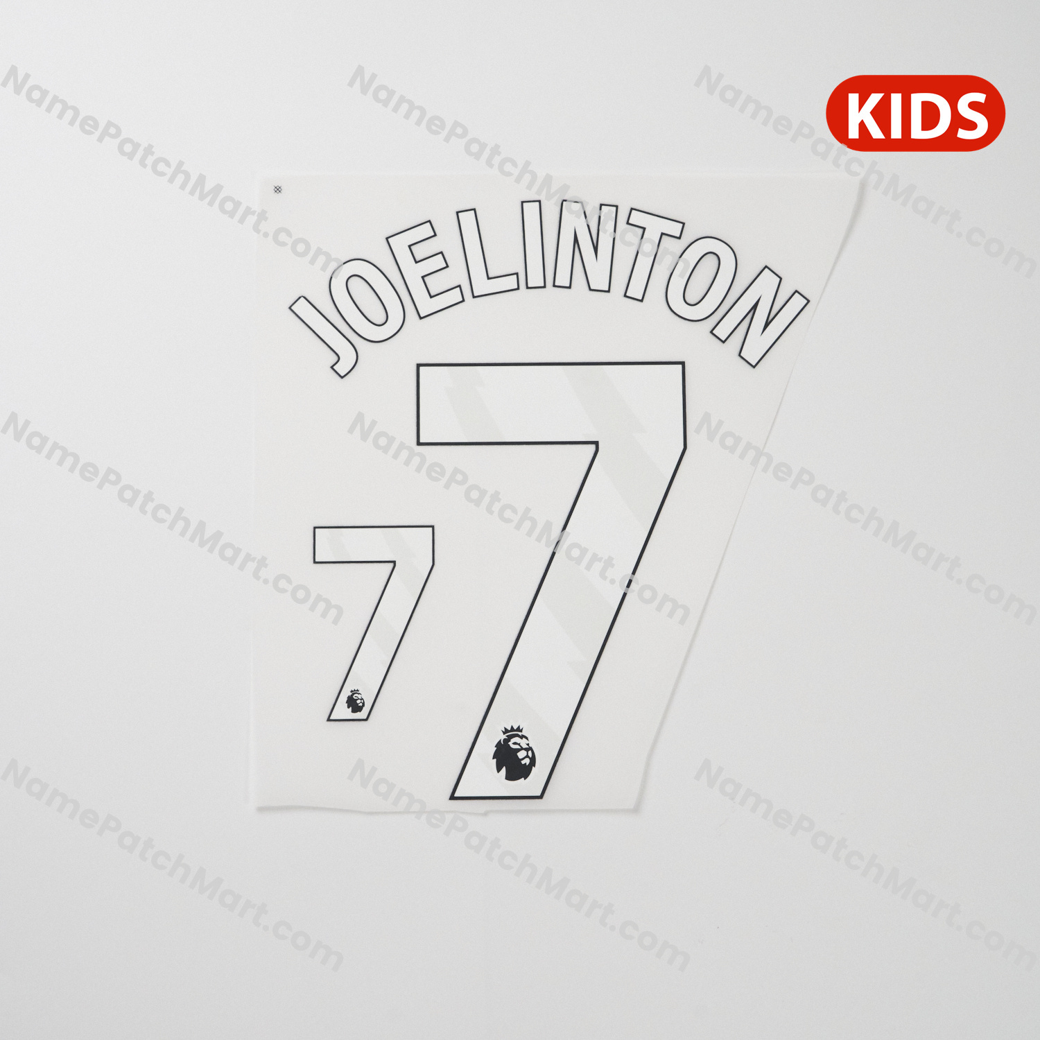 KIDS Joelinton #7 (Premier League) - Newcastle United 25-26 Away  | Name Number Set - NamePatchMart.COM