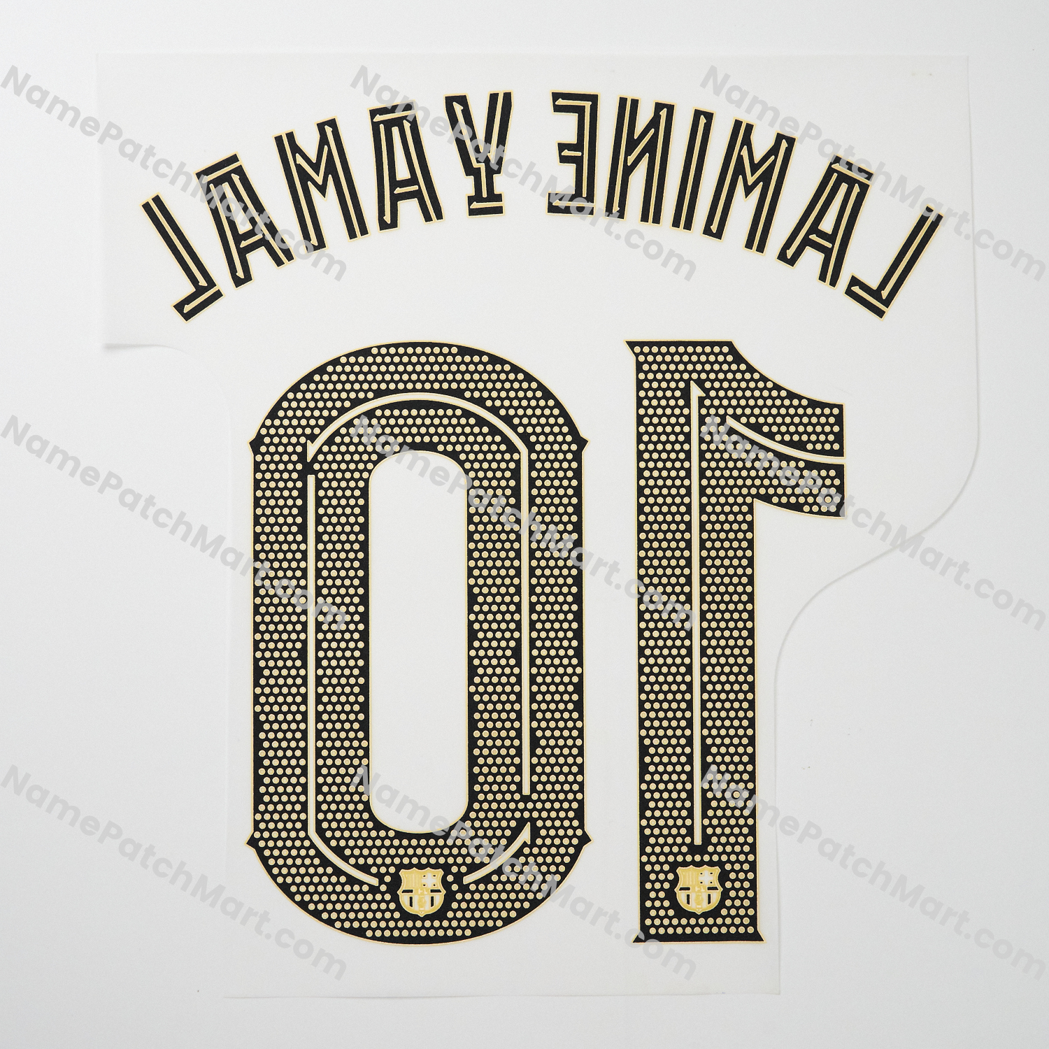 Lamine Yamal #10 (Champions League) - Barcelona 25-26 Home  | Name Number Set - NamePatchMart.COM
