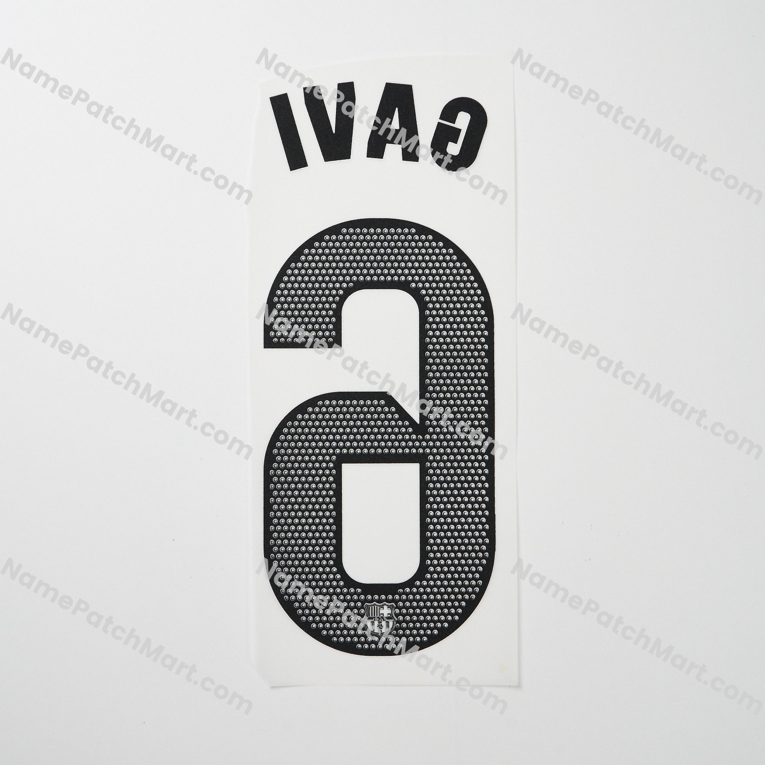 Gavi #6 (La Liga) - Barcelona 25-26 Away  | Name Number Set - NamePatchMart.COM