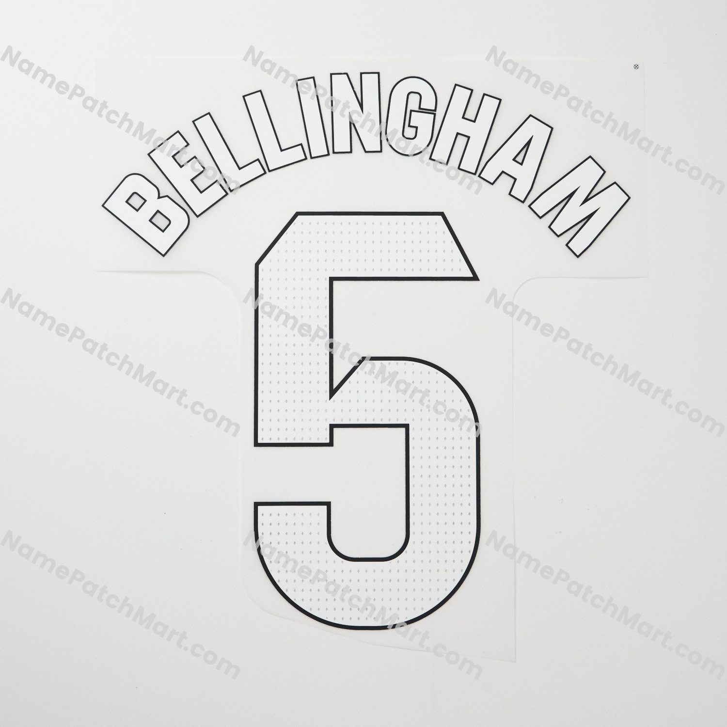 Bellingham #5 (La Liga) - Real Madrid 25-26 Third  | Name Number Set - NamePatchMart.COM