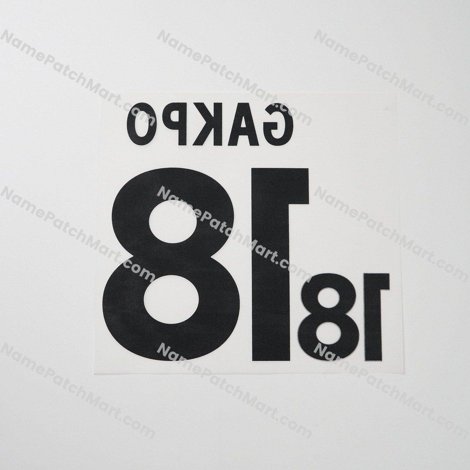 KIDS Gakpo #18 (Premier League) - Liverpool 25-26 Away  | Name Number Set - NamePatchMart.COM