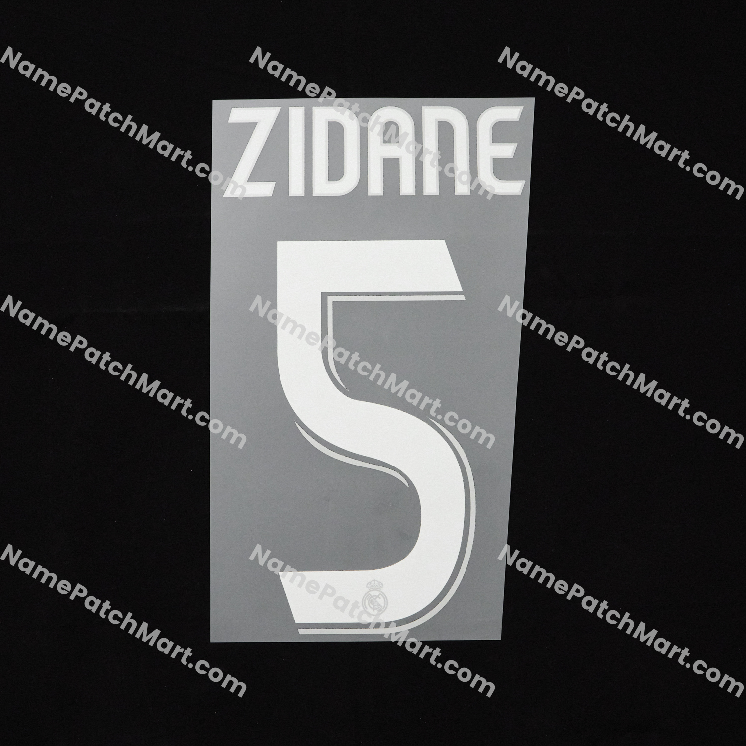 Zidane #5 - Real Madrid 2006-07 Away  | Name Number Set - NamePatchMart.COM