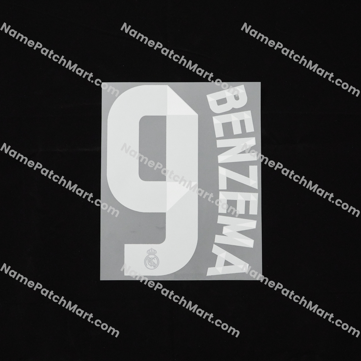 Benzema #9 (Champions League) - Real Madrid 2014-15 Away  | Name Number Set - NamePatchMart.COM
