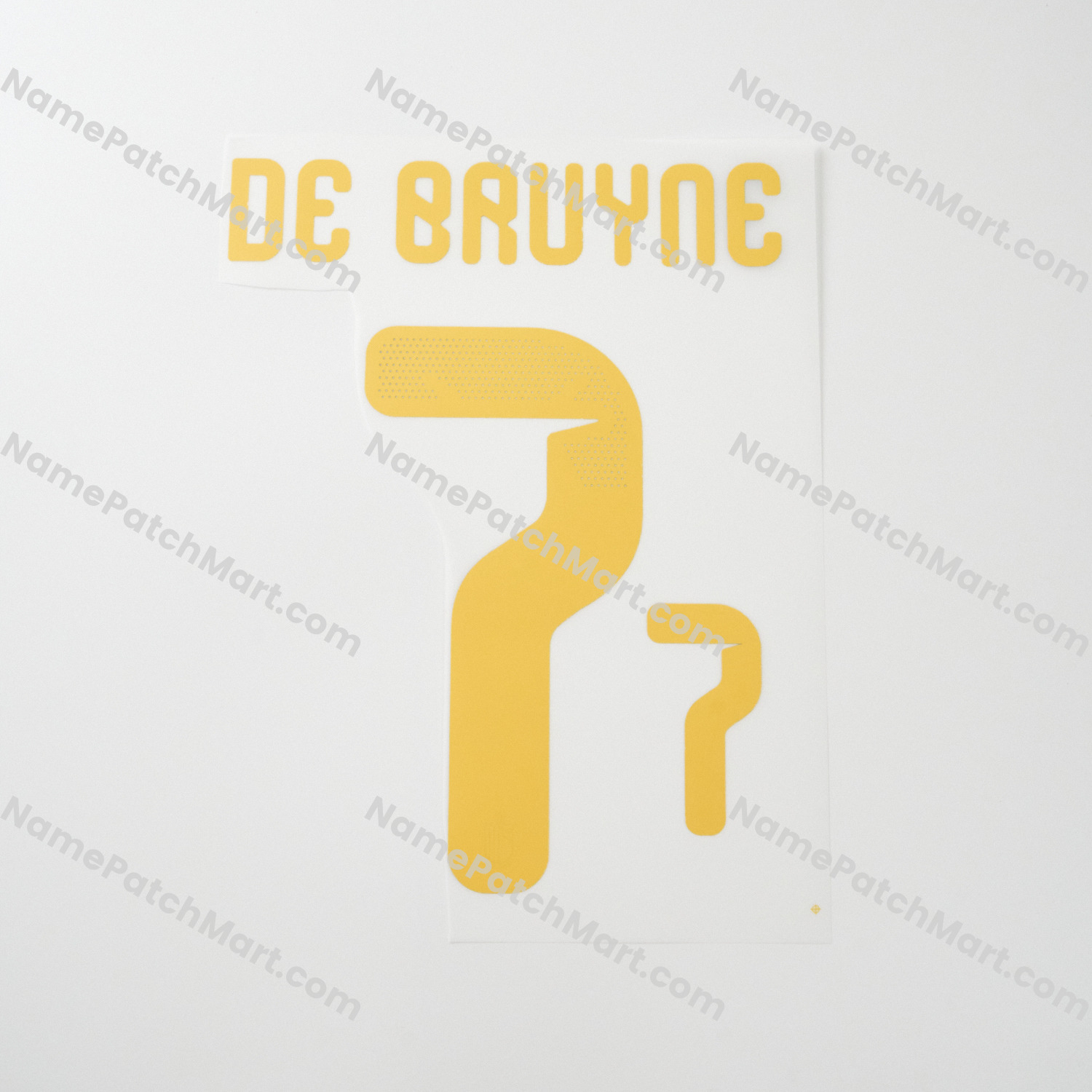 De Bruyne #7 (World Cup 26) - Belgium 2026 Home  | Name Number Set - NamePatchMart.COM