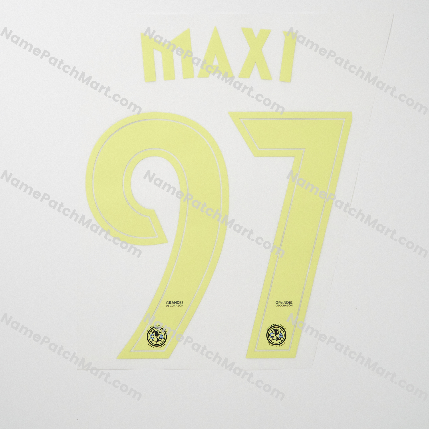 Maxi #97 - Club América 25-26 Away  | Name Number Set - NamePatchMart.COM