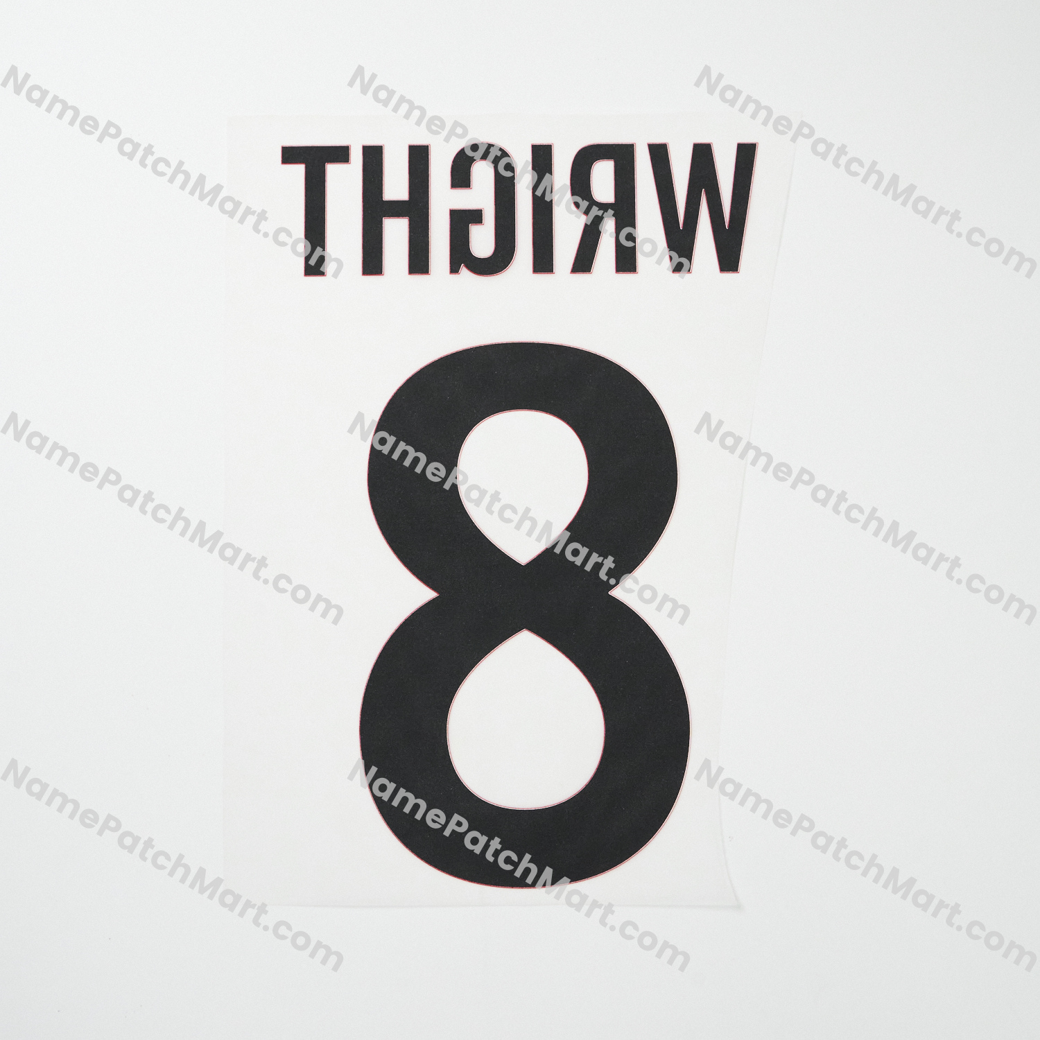 Wright #8 - Arsenal 1991-93 Away  | Name Number Set - NamePatchMart.COM