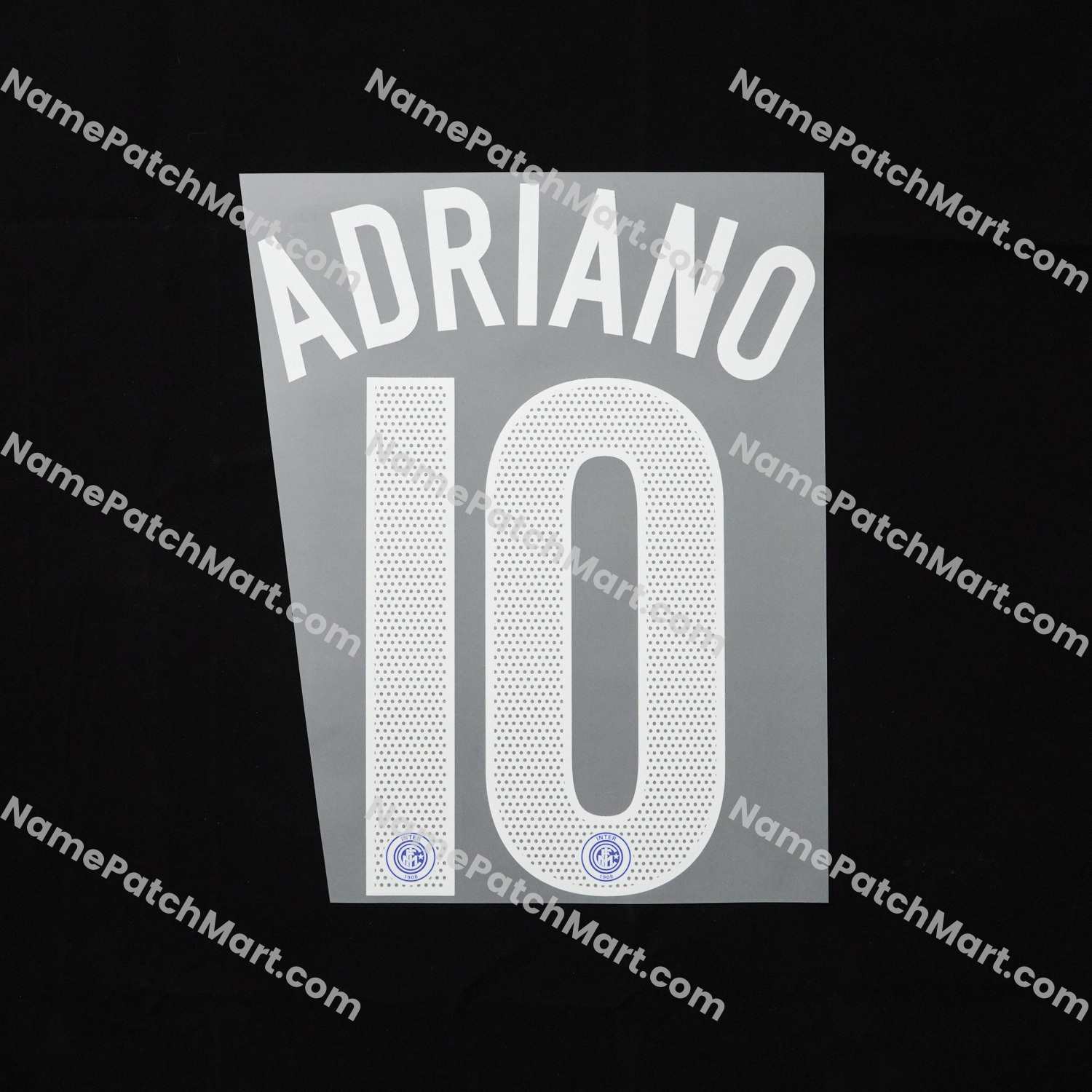 Adriano #10 - Inter Milan 2004-05 Home  | Name Number Set - NamePatchMart.COM