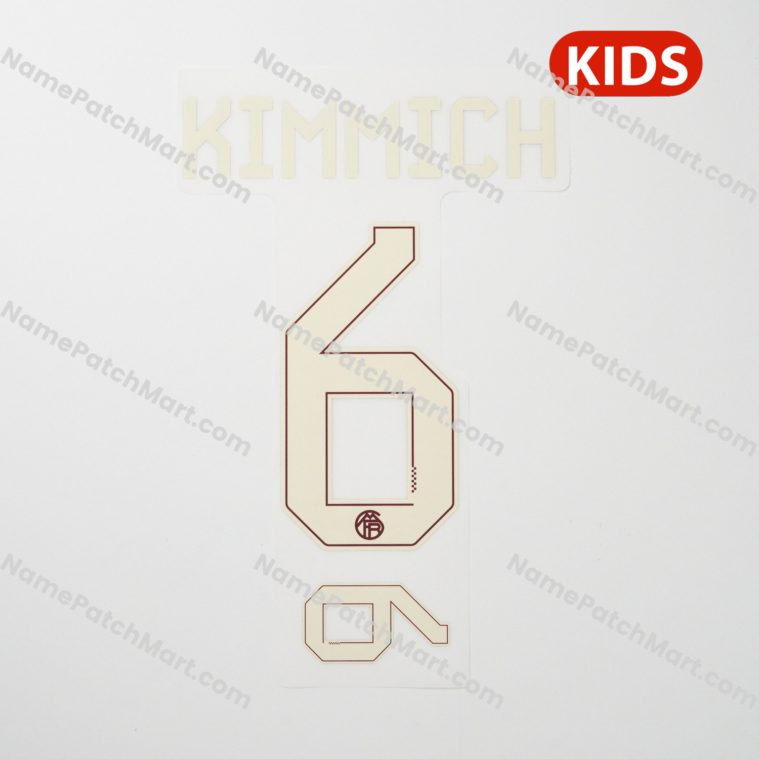 KIDS Kimmich #6 - Bayern Munich 25-26 Third  | Name Number Set - NamePatchMart.COM
