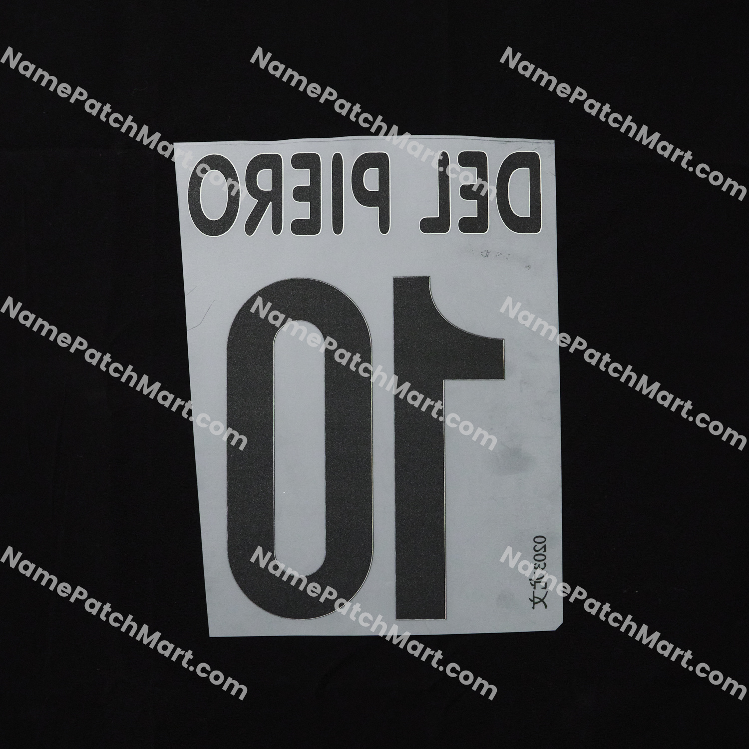 Del Piero #10 - Juventus 2002-03 Home  | Name Number Set - NamePatchMart.COM