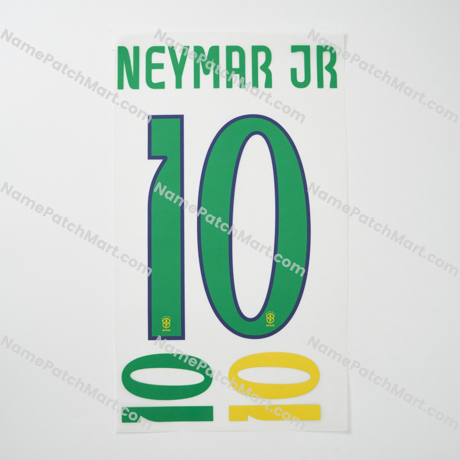 Neymar Jr #10 - Brazil 2024-25 Home  | Name Number Set - NamePatchMart.COM