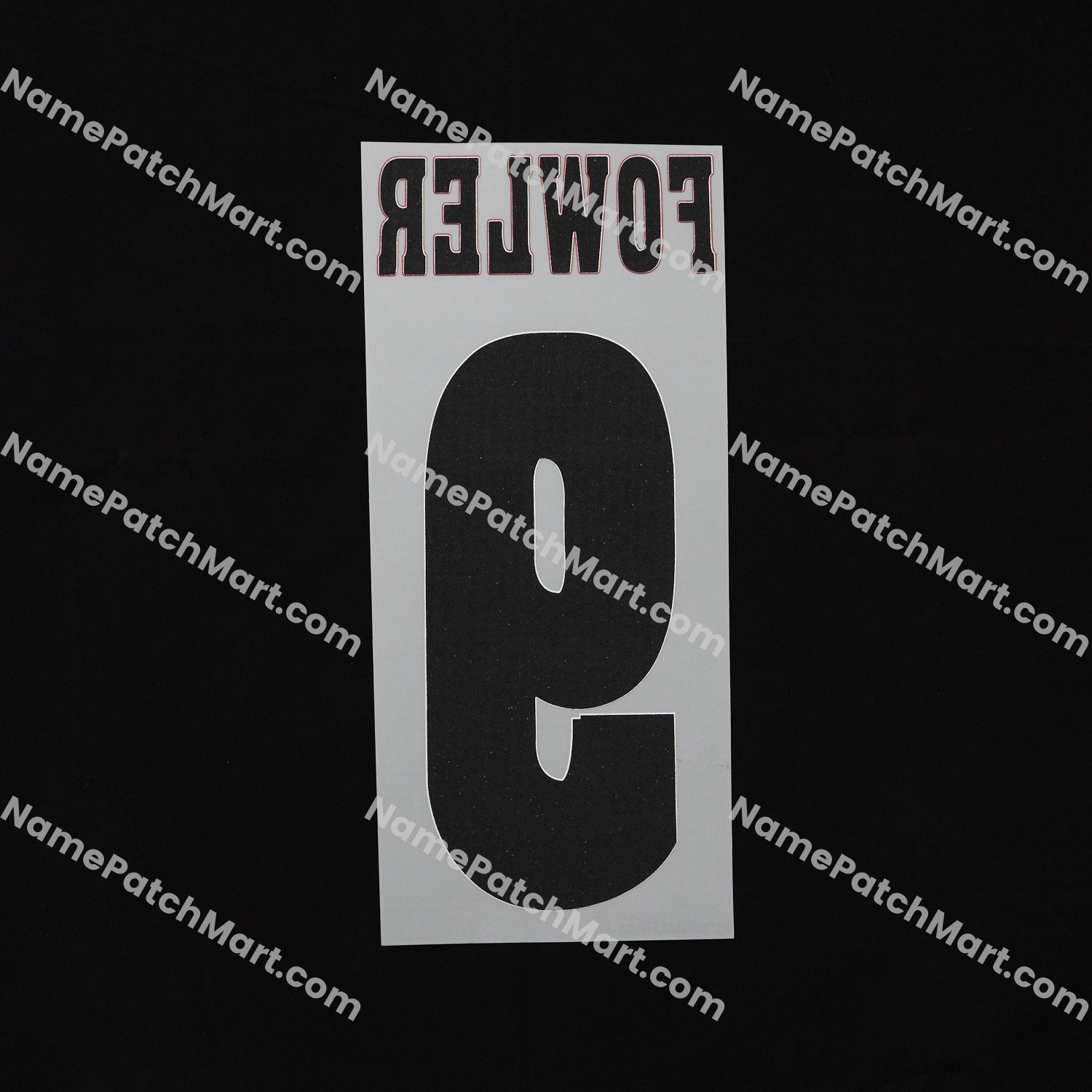 Fowler #9 - Liverpool 1996-97 Home  | Name Number Set - NamePatchMart.COM