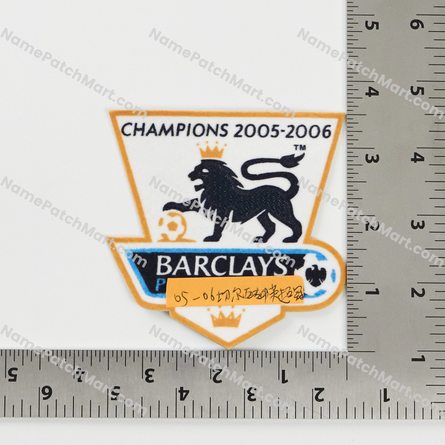 Retro 2006-07 Premier League Champions Patch (2005-06 Winner)  | Name Number Set - NamePatchMart.COM