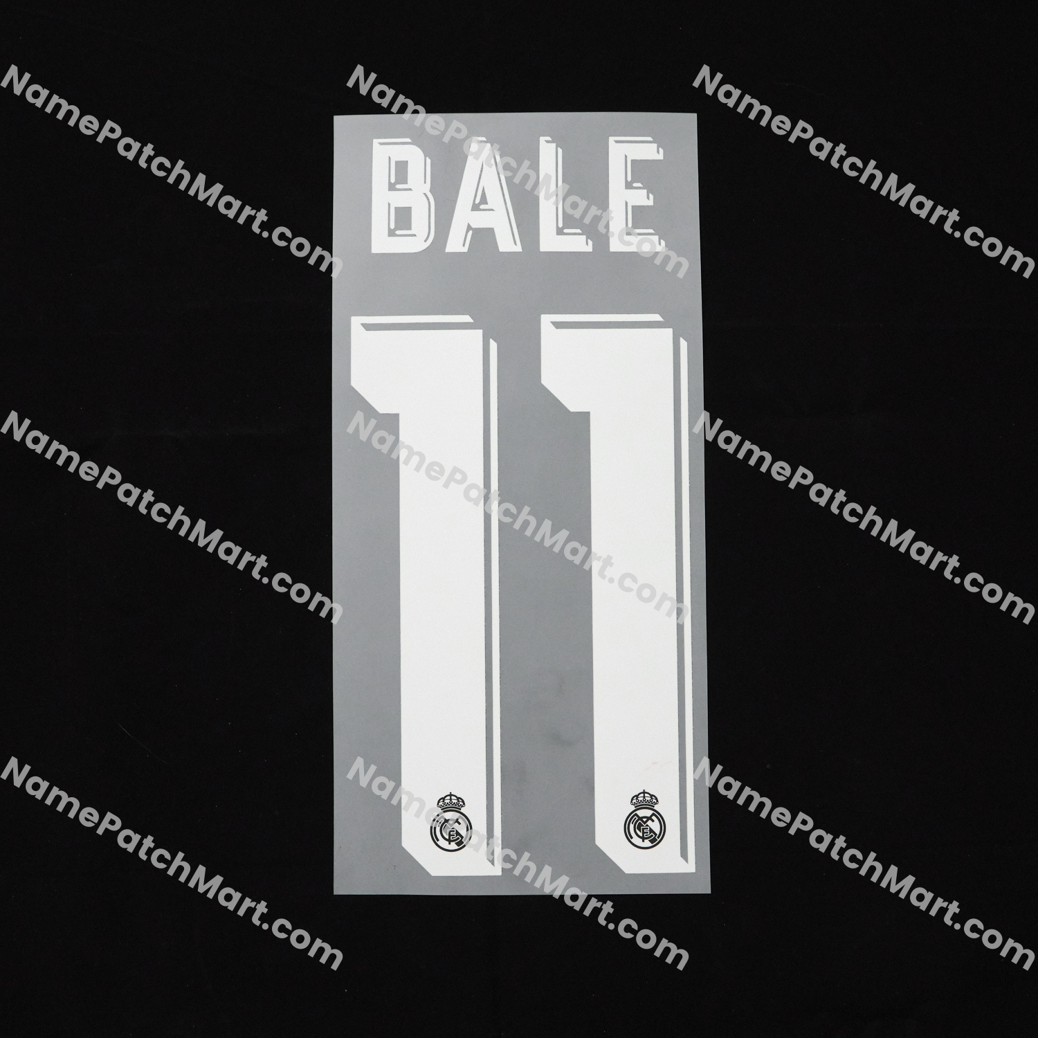 Bale #11 (Champions League) - Real Madrid 2017-18 Away  | Name Number Set - NamePatchMart.COM
