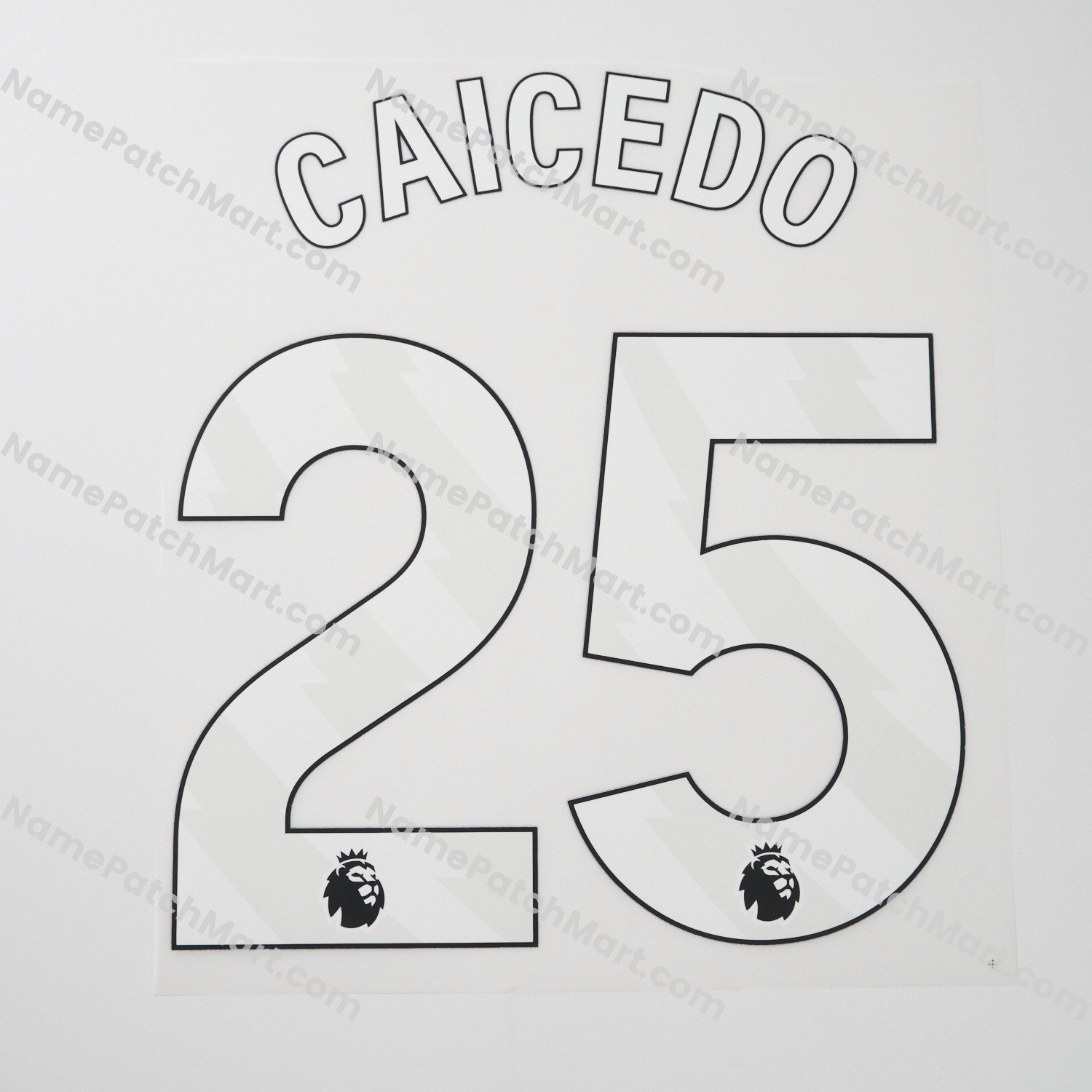 Caicedo #25 (Premier League) - Chelsea 25-26 Home and Third (include Shorts Number)  | Name Number Set - NamePatchMart.COM