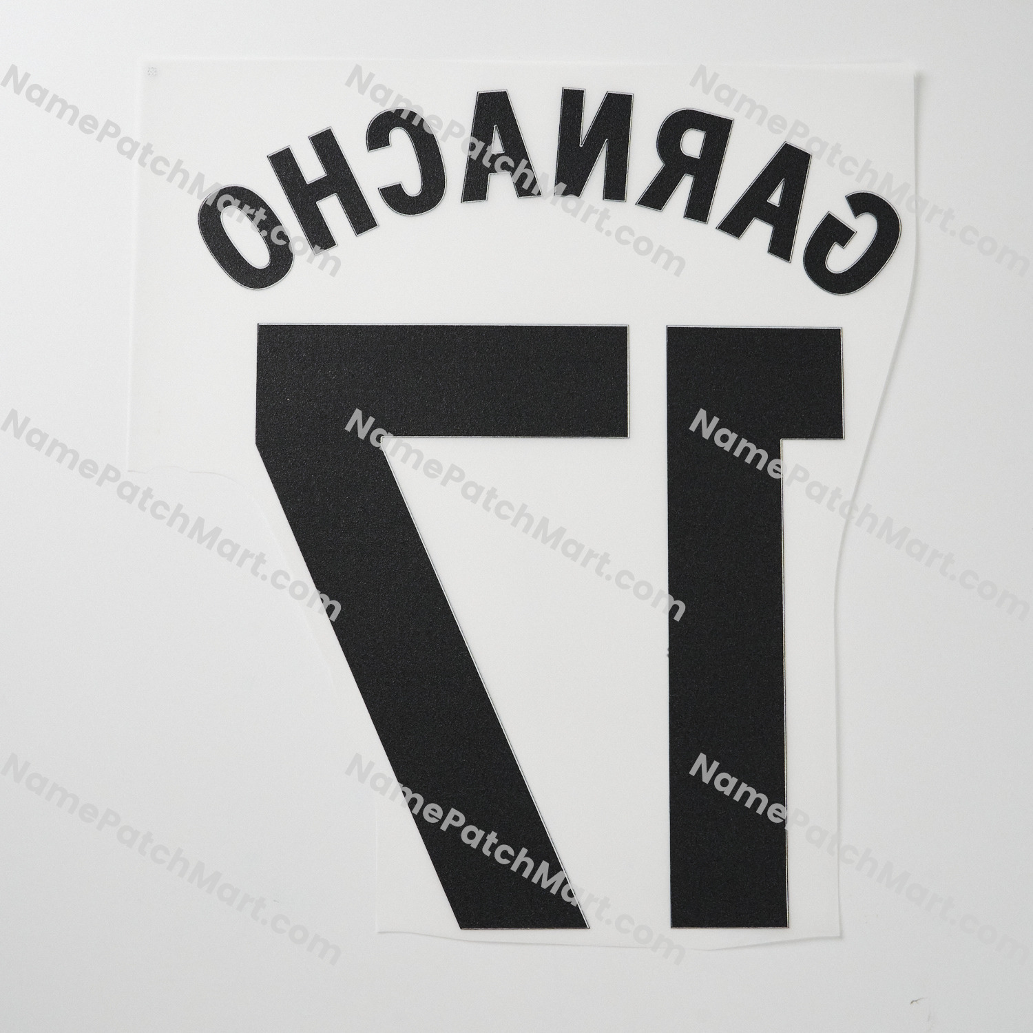 Garnacho #17 (Premier League) - Manchester United 25-26 Home  | Name Number Set - NamePatchMart.COM