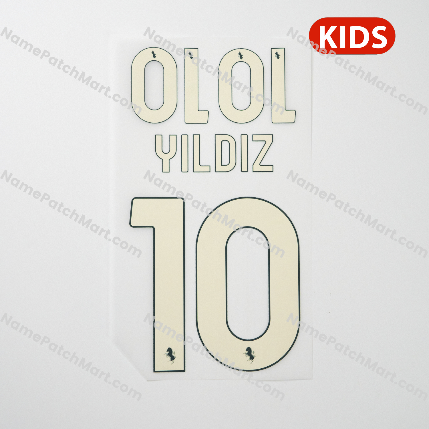 KIDS Yildiz #10 - Juventus 25-26 Third  | Name Number Set - NamePatchMart.COM
