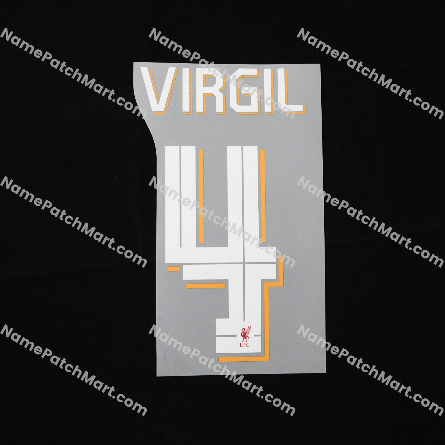 Virgil #4 (Champions League) - Liverpool 25-26 Home  | Name Number Set - NamePatchMart.COM