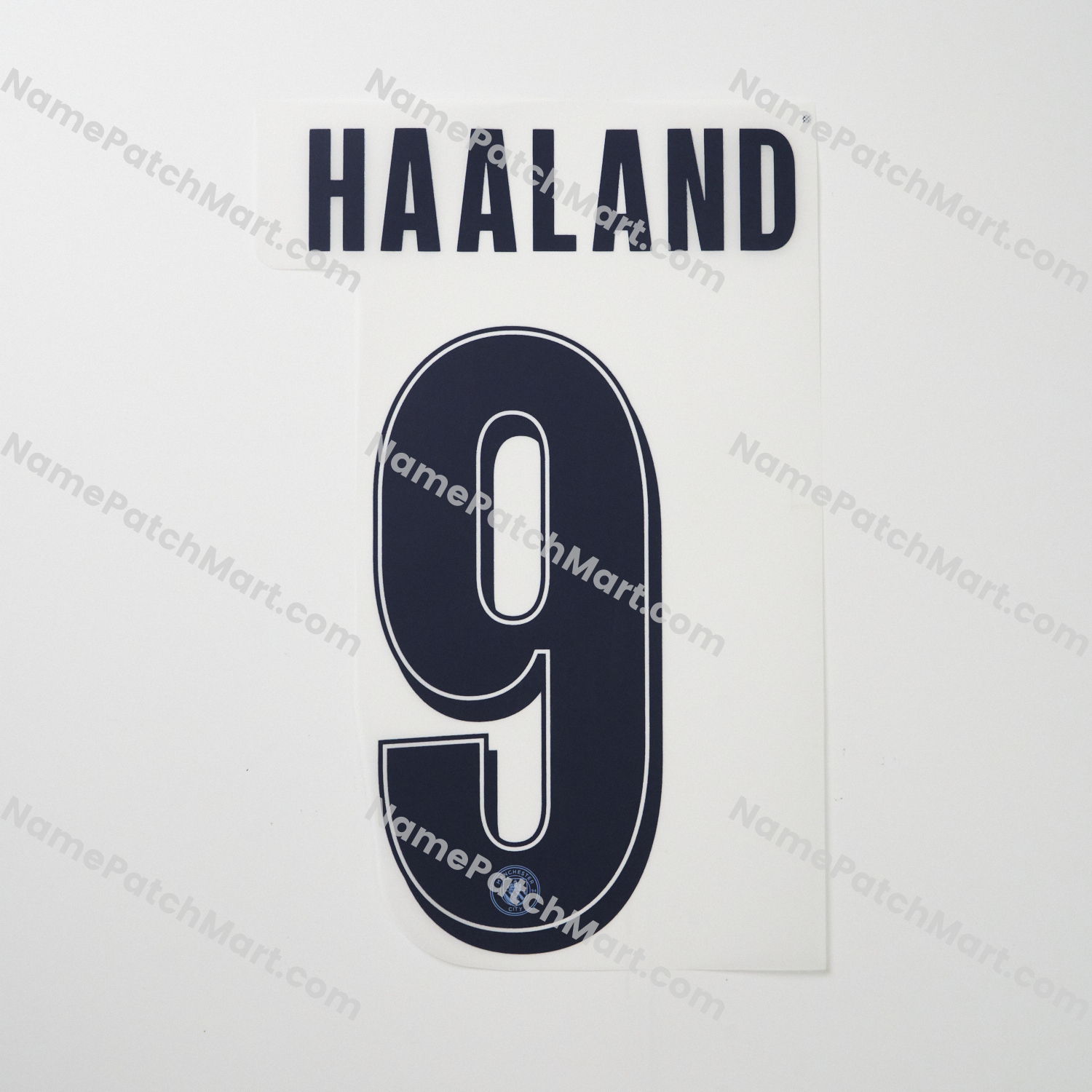 Haaland #9 (Champions League) - Manchester City 25-26 Home  | Name Number Set - NamePatchMart.COM