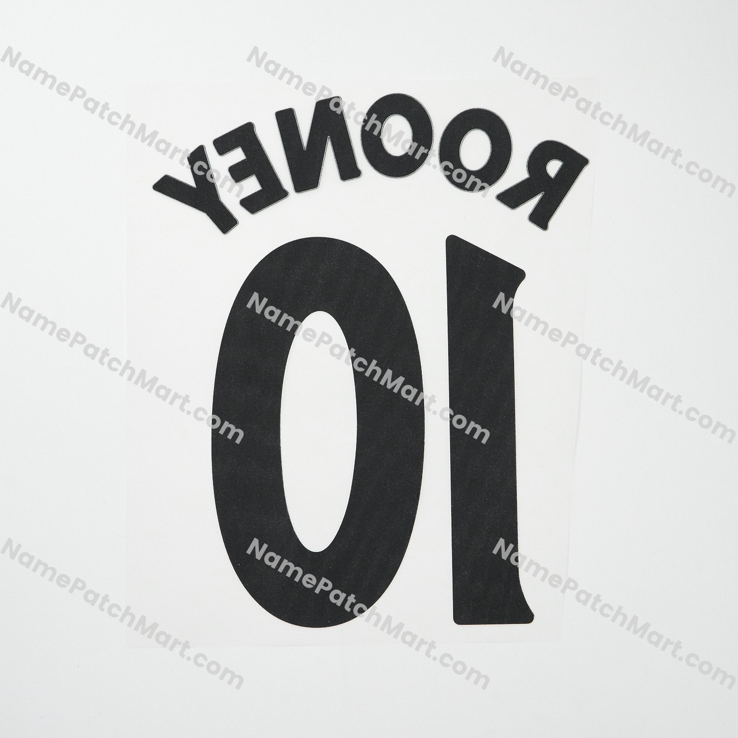 Rooney #10 (Premier League) - Manchester United 2007-08 Home  | Name Number Set - NamePatchMart.COM